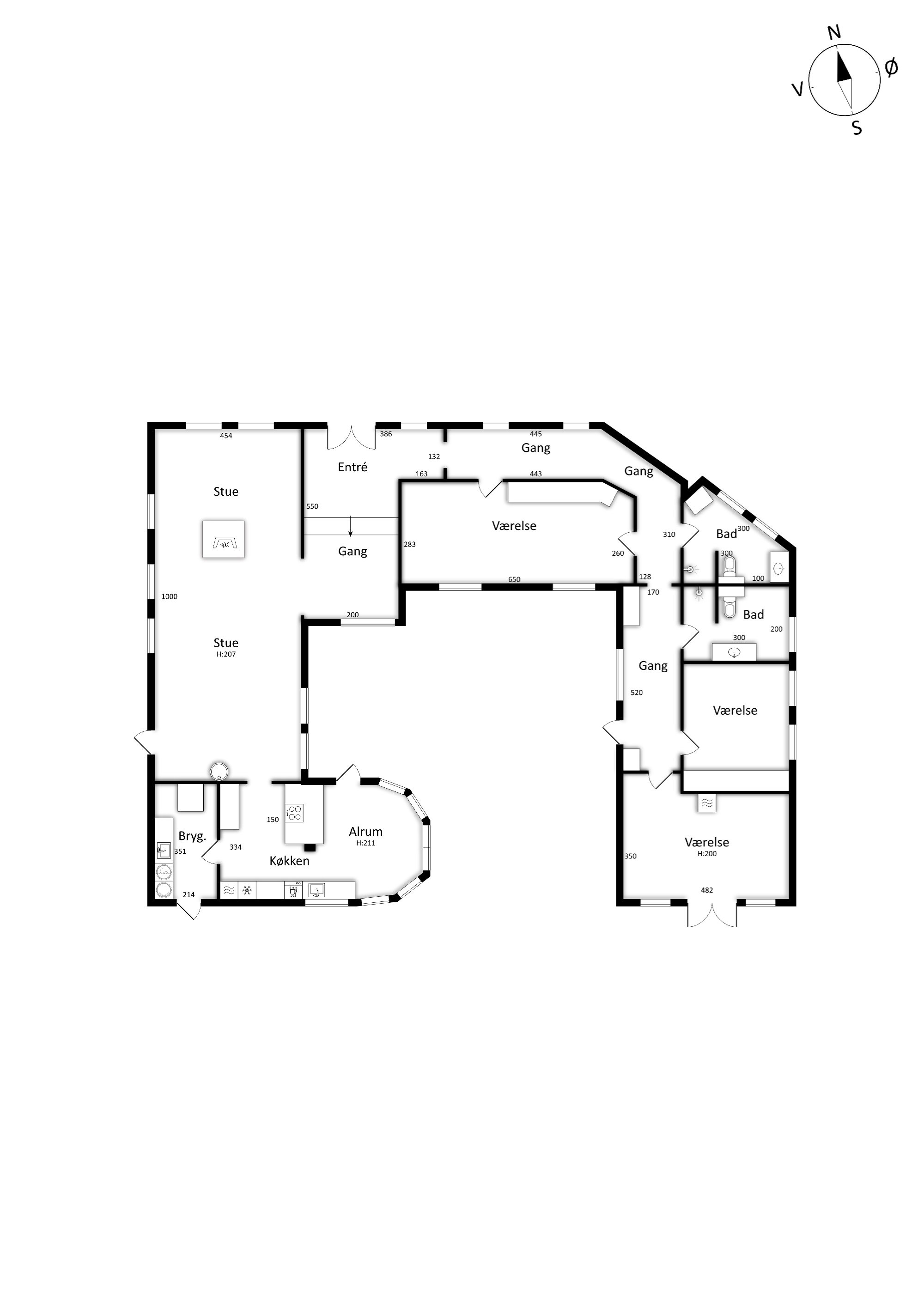 Plantegninger billede af Leestrup Byvej 16, Leestrup, 4733 Tappernøje