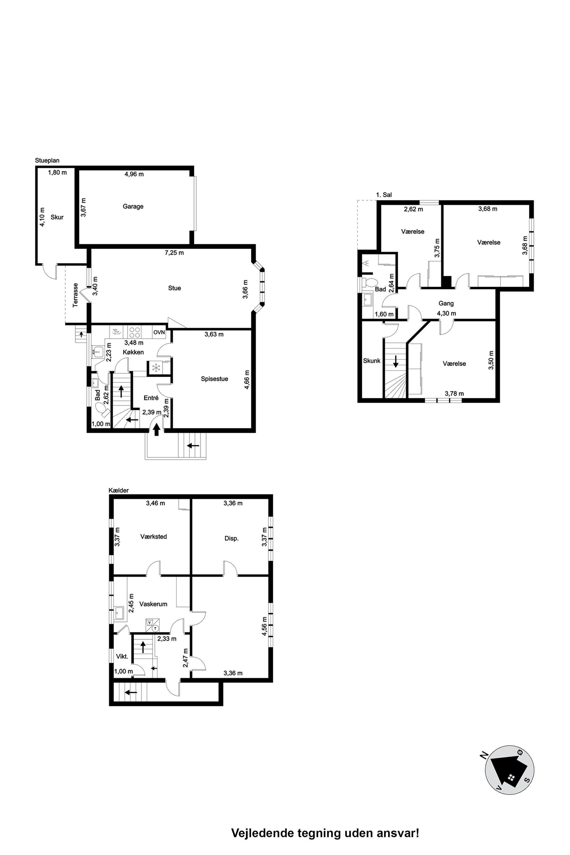Plantegninger billede af Stejlmosevej 14, 9600 Aars