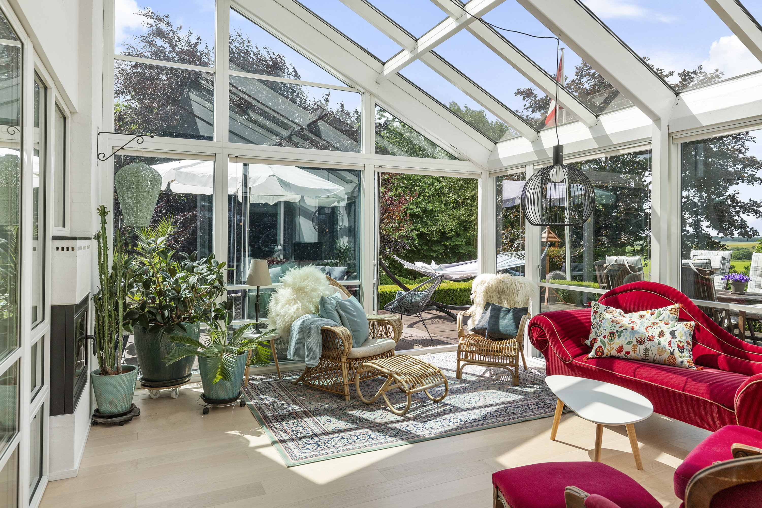 Fremhævet udestue billede i fuldskærmstilstand. Billede af Gamborgvej 8, Havbro, 9600 Aars