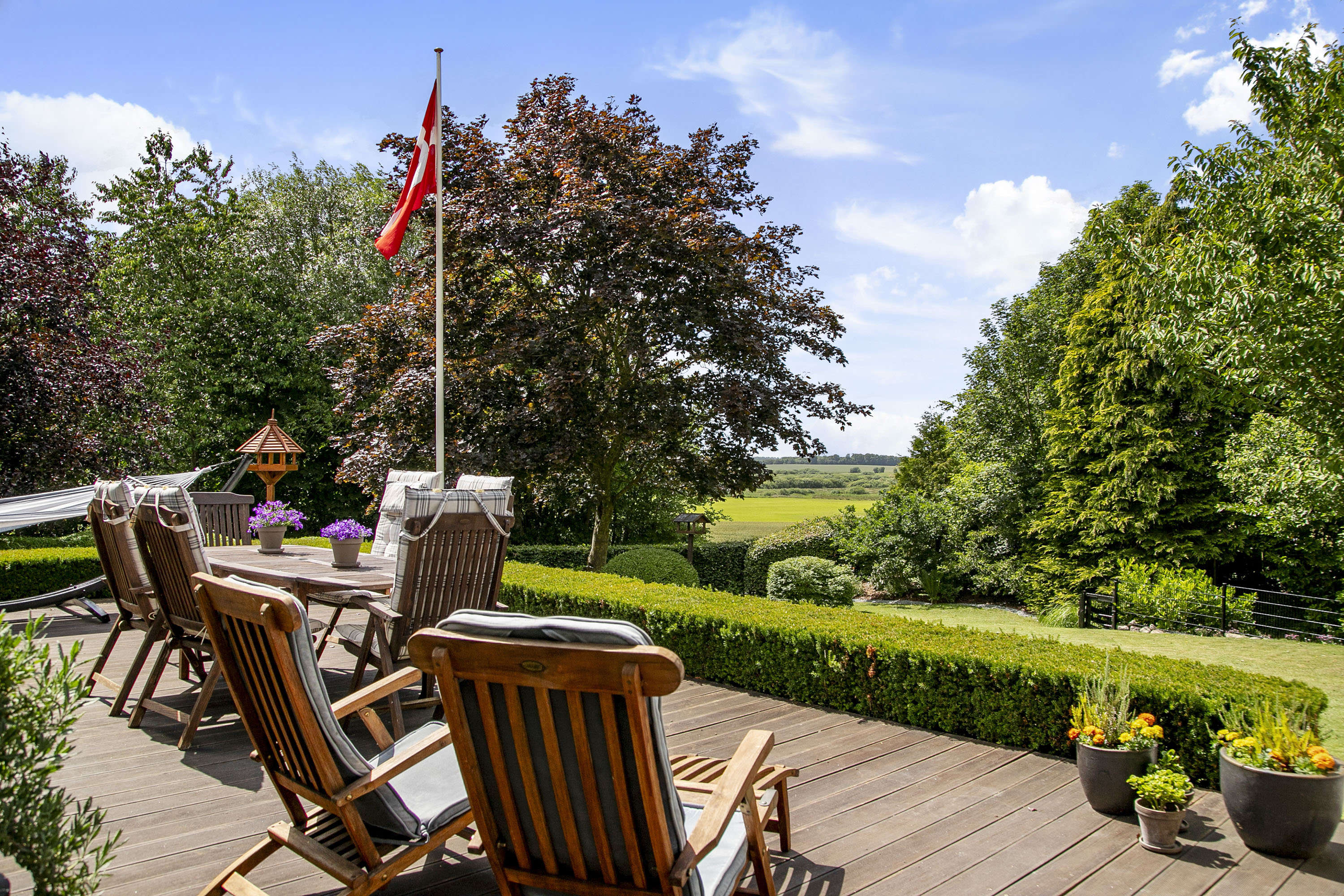 Fremhævet terrasse billede i fuldskærmstilstand. Billede af Gamborgvej 8, Havbro, 9600 Aars