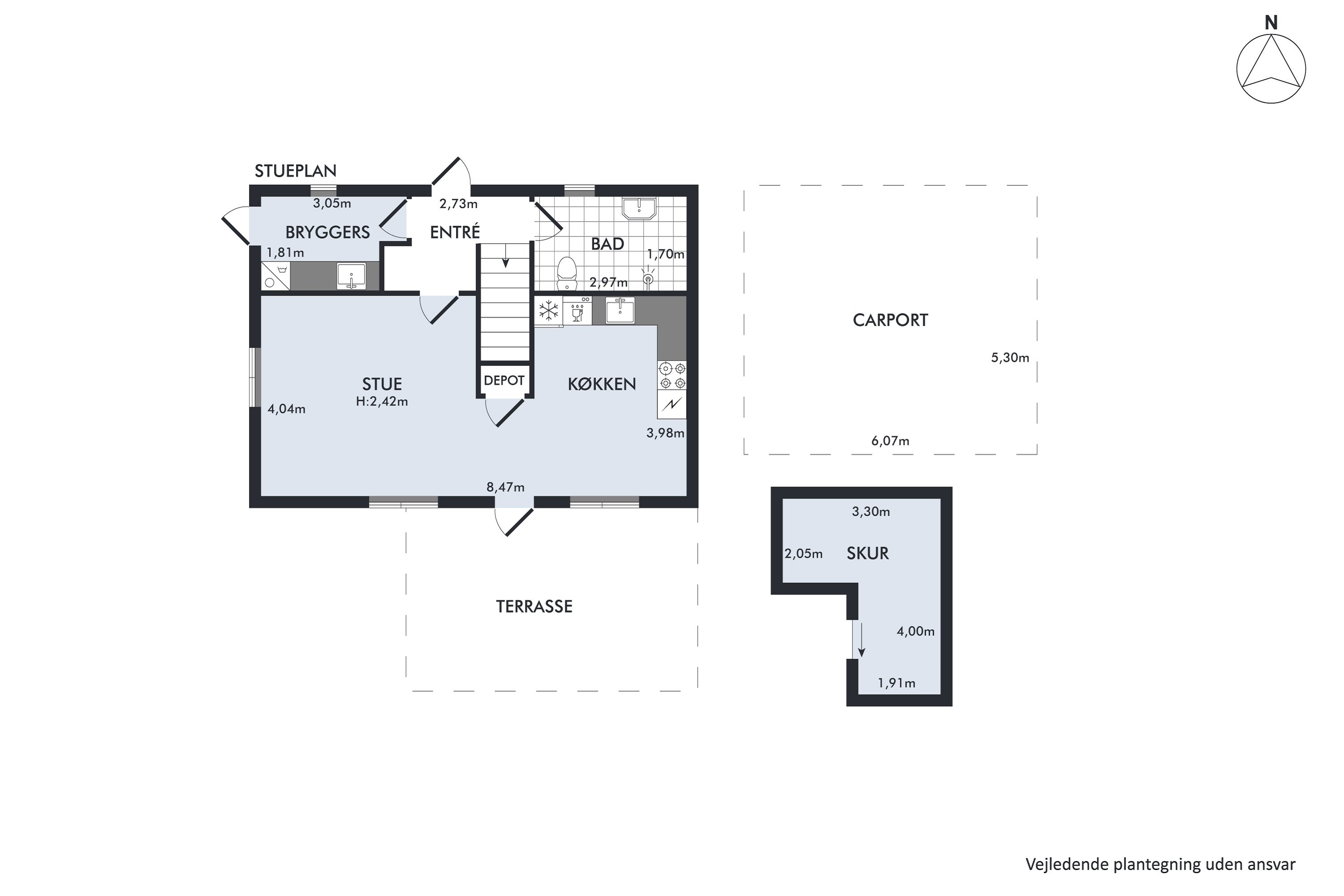 Plantegninger billede af Nordtoften 4E, Reerslev, 2640 Hedehusene