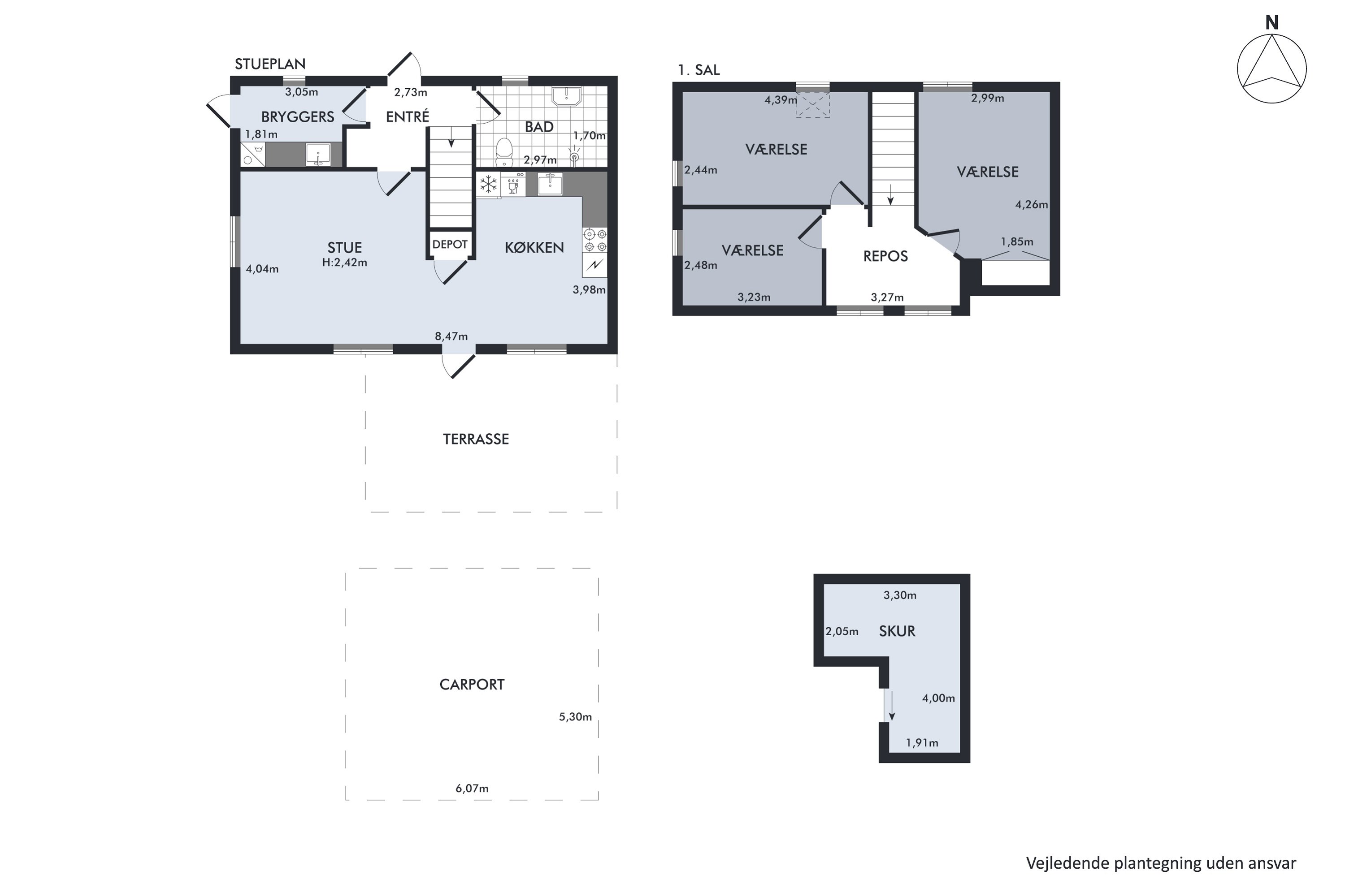 Plantegninger billede af Nordtoften 4E, Reerslev, 2640 Hedehusene