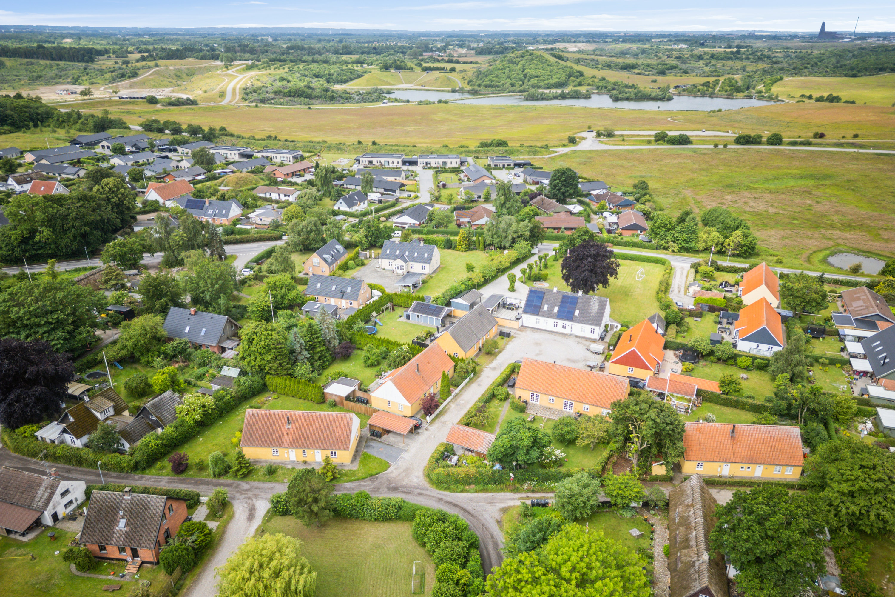 Fremhævet luftfoto billede i fuldskærmstilstand. Billede af Nordtoften 4E, Reerslev, 2640 Hedehusene