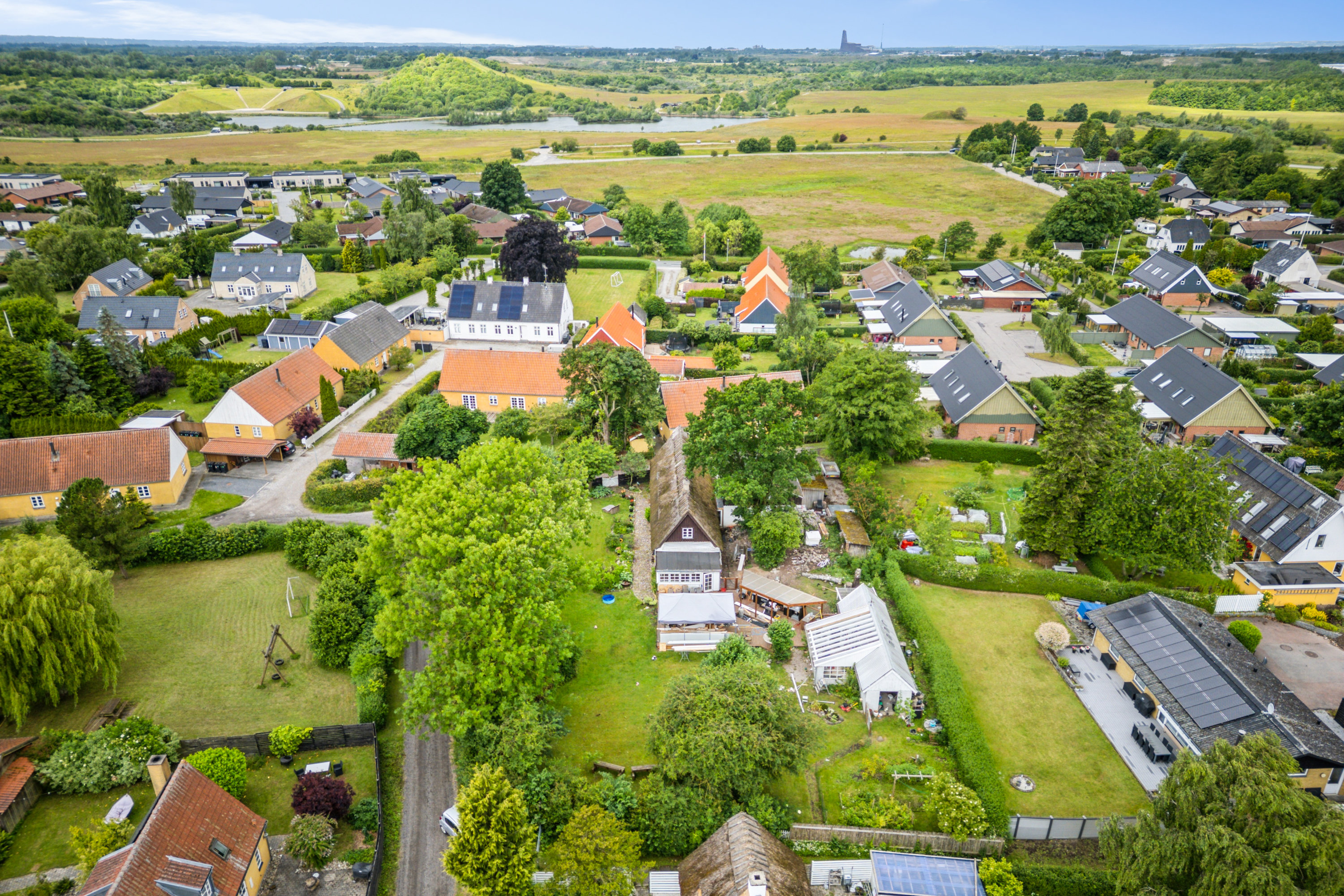 Fremhævet luftfoto billede i fuldskærmstilstand. Billede af Nordtoften 4E, Reerslev, 2640 Hedehusene