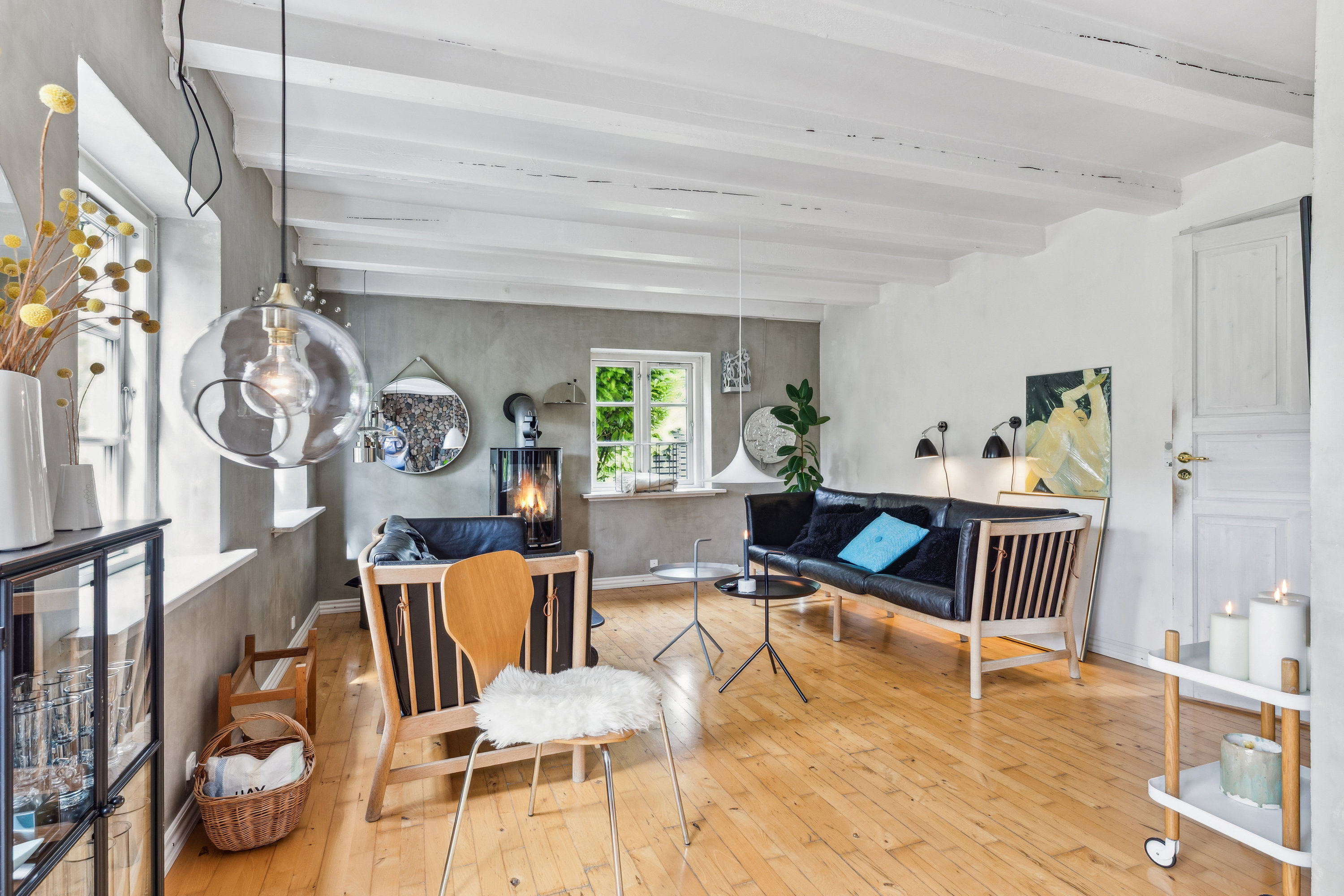 Fremhævet stue billede i fuldskærmstilstand. Billede af Nordtoften 4E, Reerslev, 2640 Hedehusene