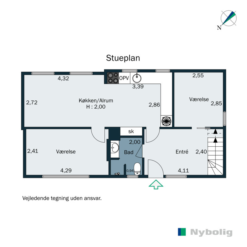 Plantegninger billede af Damvej 11, Blegind, 8362 Hørning