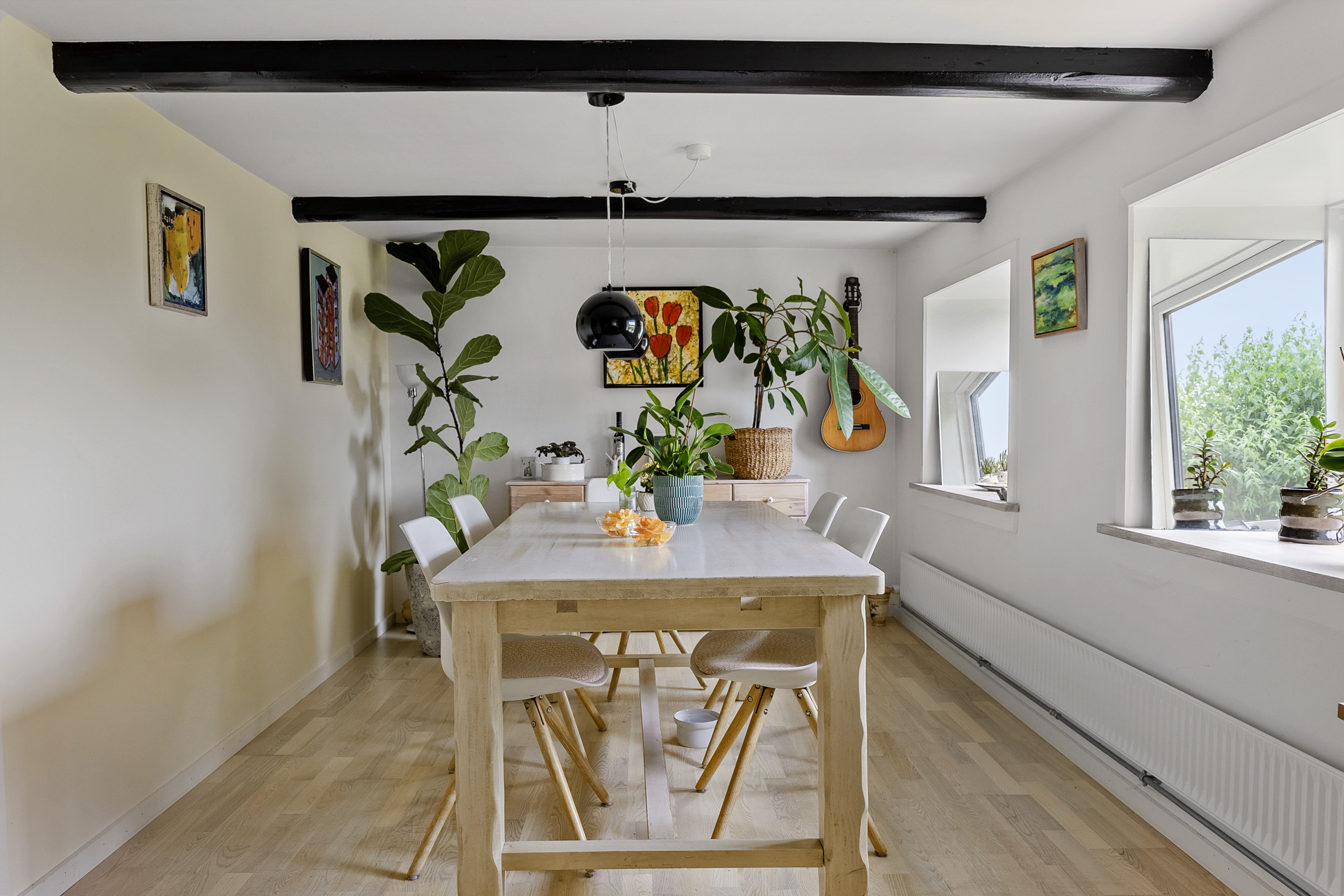 Fremhævet spisestue billede i fuldskærmstilstand. Billede af Damvej 11, Blegind, 8362 Hørning