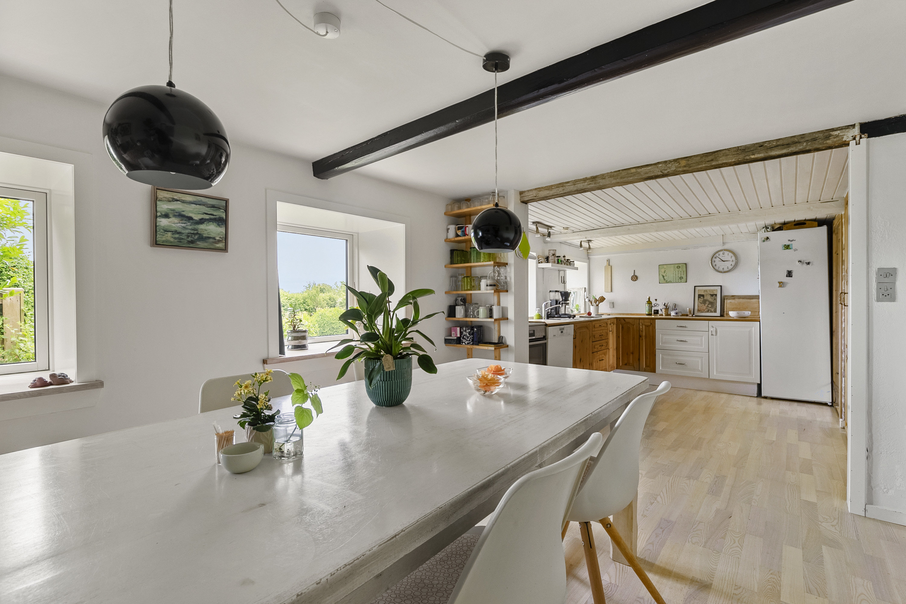 Fremhævet spisestue billede i fuldskærmstilstand. Billede af Damvej 11, Blegind, 8362 Hørning