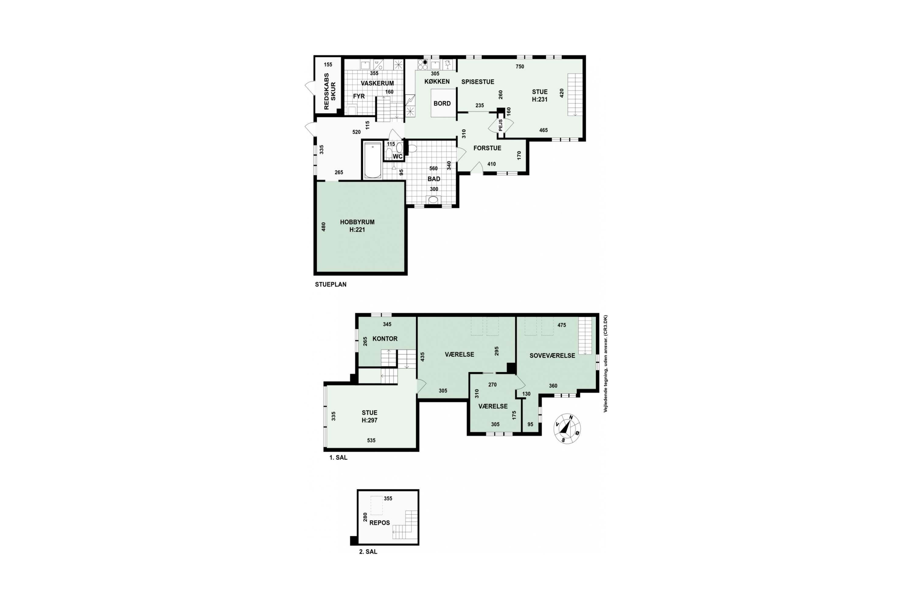 Plantegninger billede af Høje Lønholt 12A, Lønholt, 3480 Fredensborg