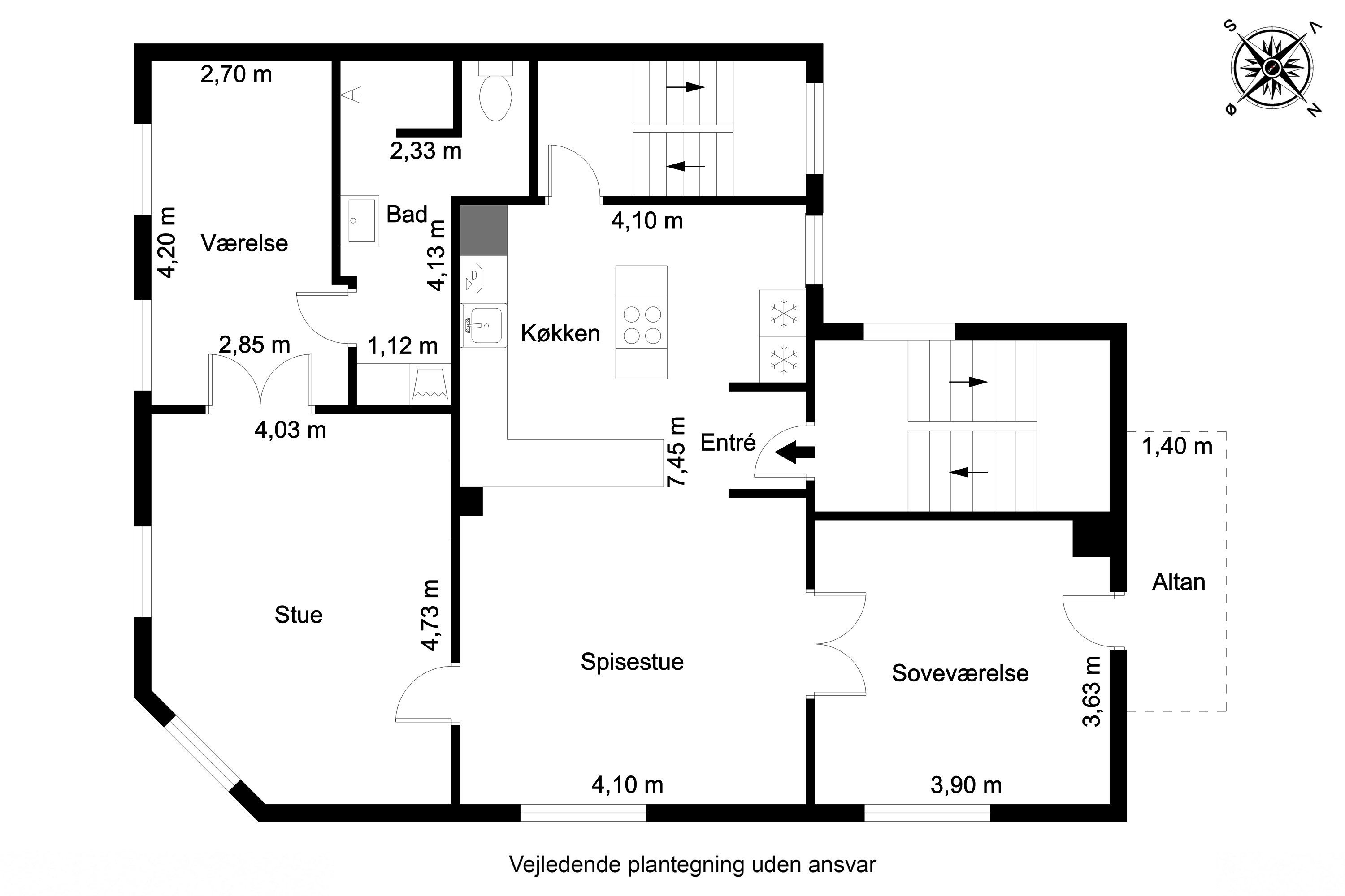 Plantegninger billede af Nedergade 52, 2., 5000 Odense C