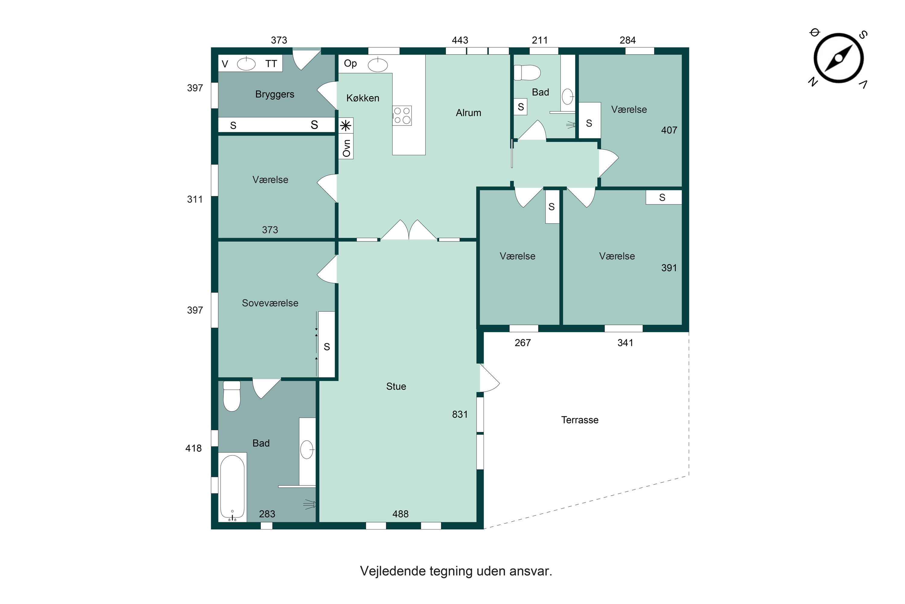Plantegninger billede af Bakkevej 22, Ølsted, 8723 Løsning