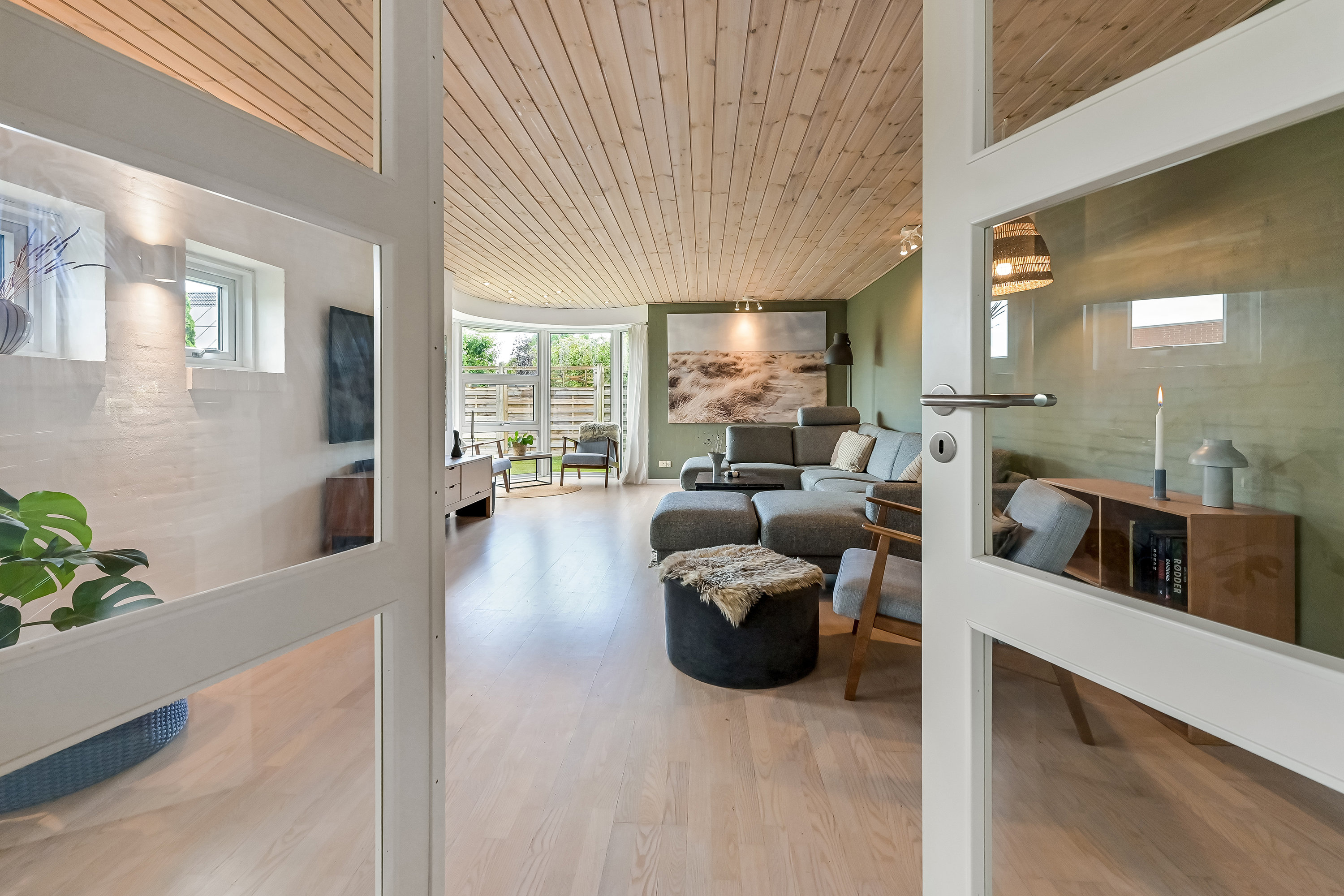 Fremhævet stue billede i fuldskærmstilstand. Billede af Engbjerg 42D, Snejbjerg, 7400 Herning