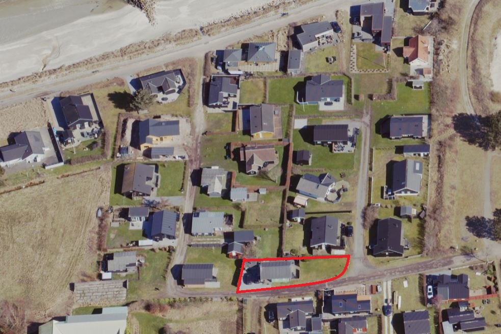 Fremhævet luftfoto billede i fuldskærmstilstand. Billede af Maagevej 1, 9300 Sæby