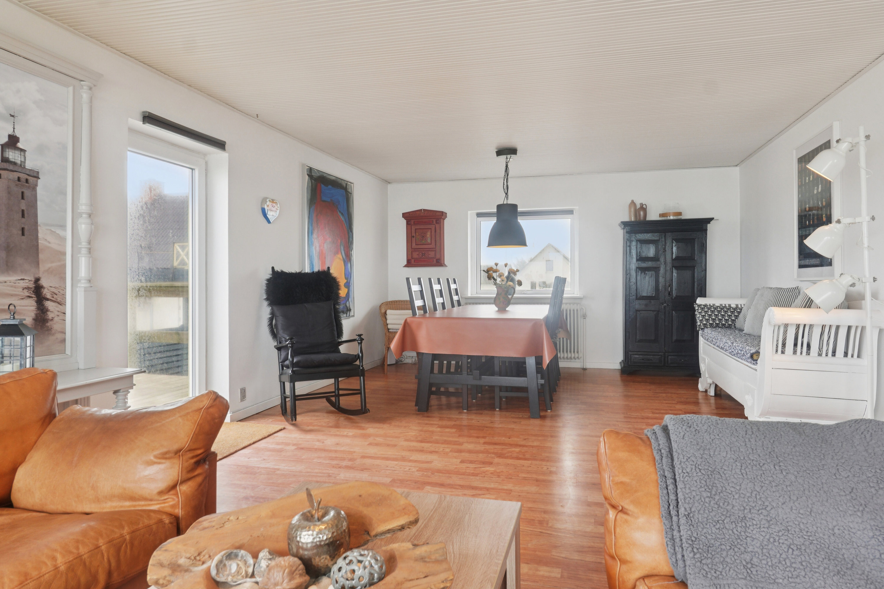 Fremhævet stue billede i fuldskærmstilstand. Billede af Havblik 2, Lyngby, 9480 Løkken