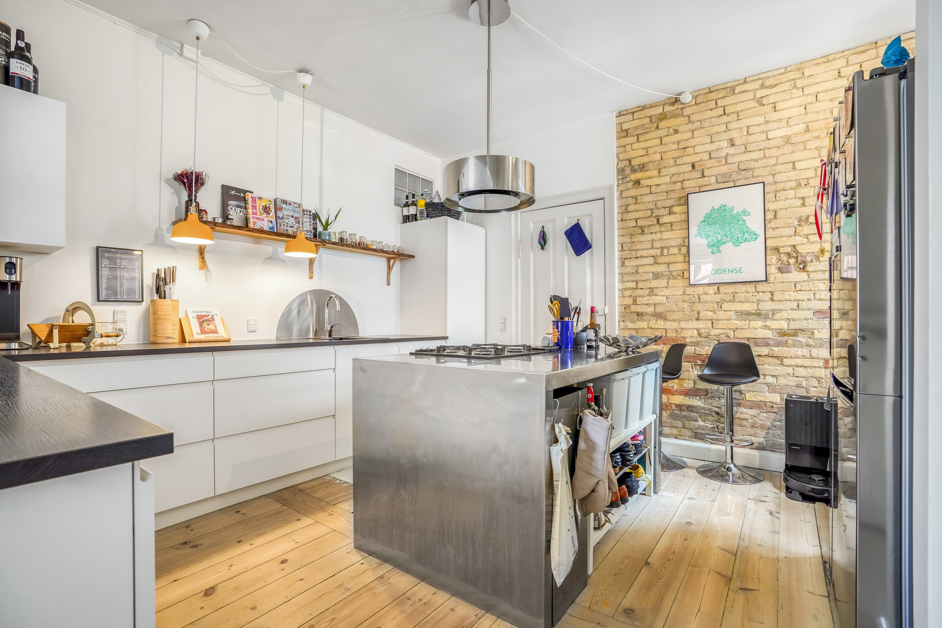 Fremhævet køkken billede i fuldskærmstilstand. Billede af Nedergade 52, 2., 5000 Odense C