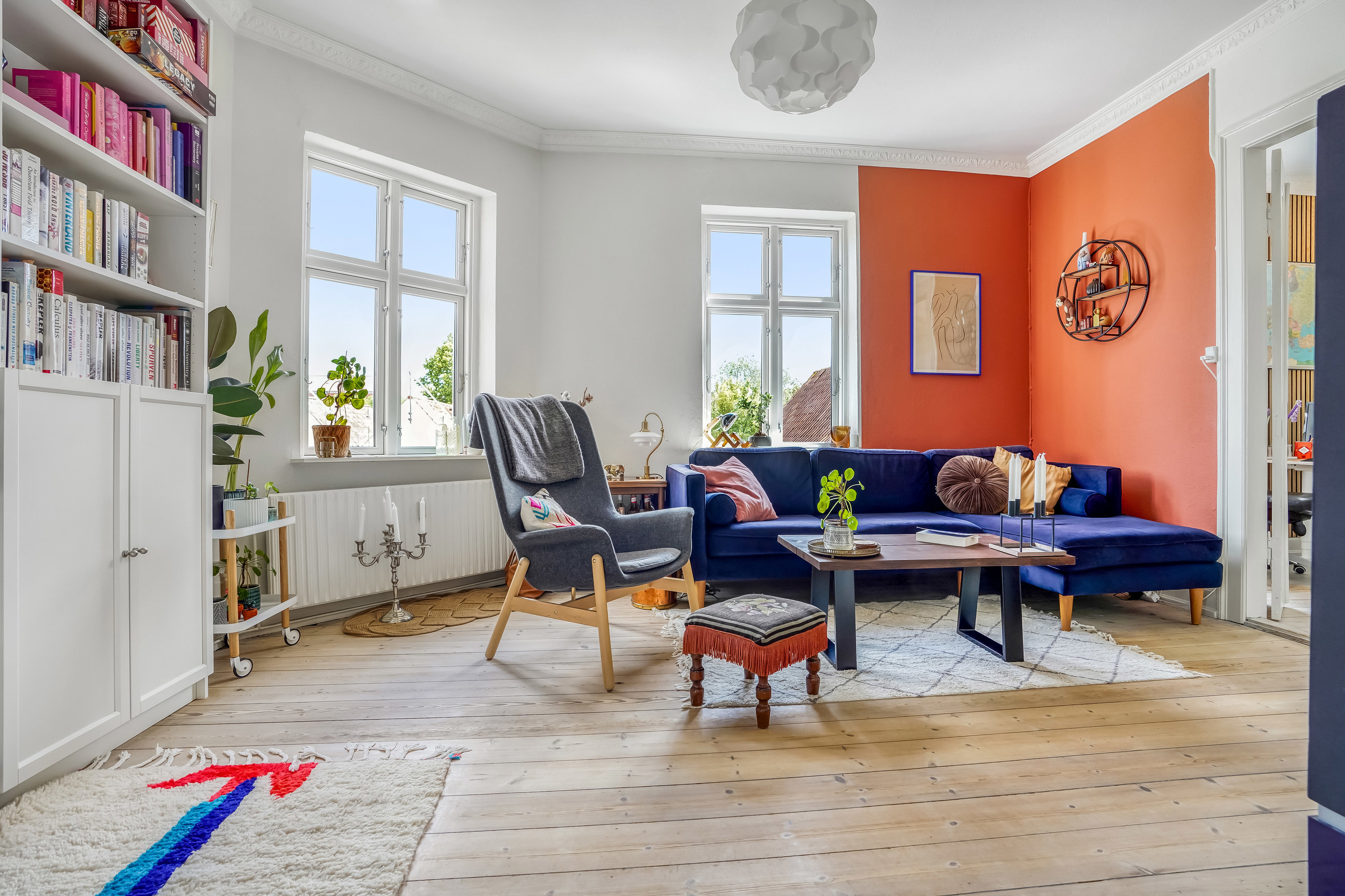 Fremhævet stue billede i fuldskærmstilstand. Billede af Nedergade 52, 2., 5000 Odense C