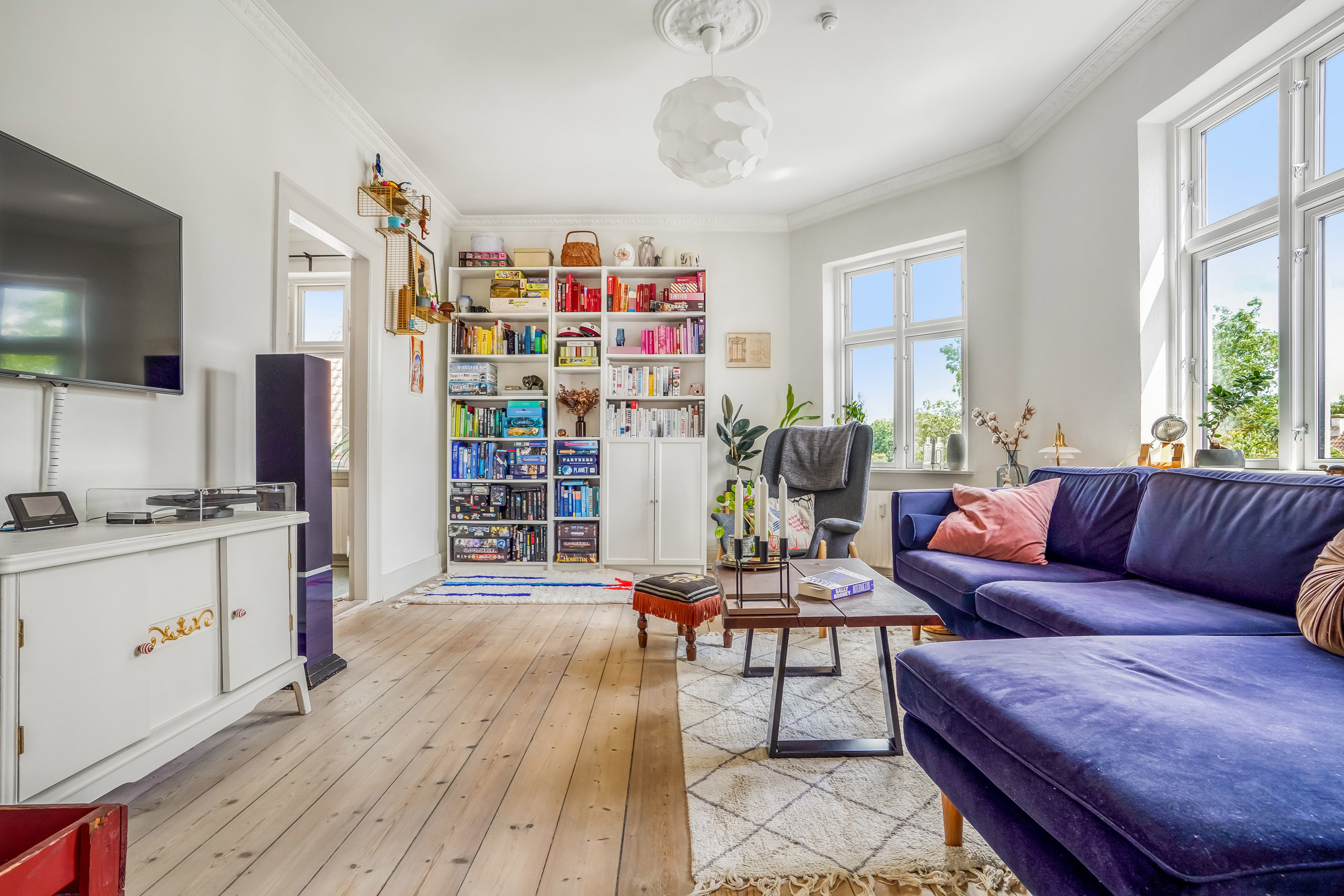 Fremhævet stue billede i fuldskærmstilstand. Billede af Nedergade 52, 2., 5000 Odense C