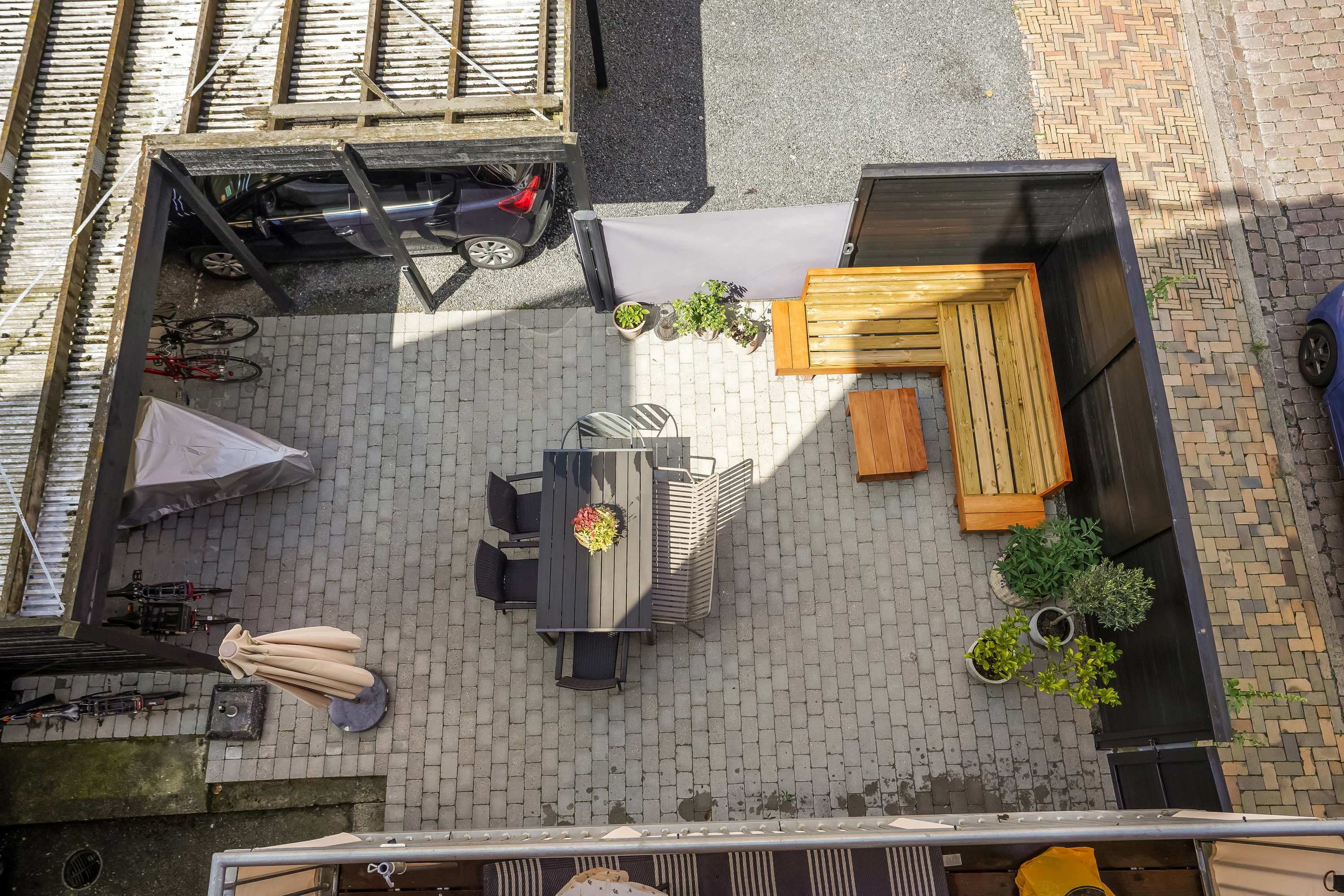 Fremhævet terrasse billede i fuldskærmstilstand. Billede af Nedergade 52, 2., 5000 Odense C