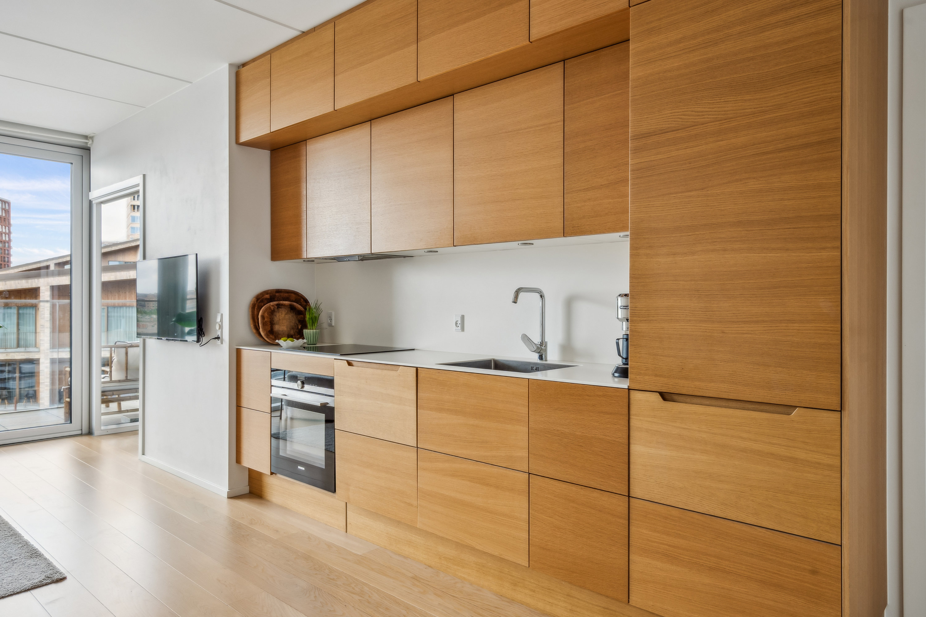 Fremhævet køkken billede i fuldskærmstilstand. Billede af Irma Pedersens Gade 29, 4. 3., 8000 Aarhus C