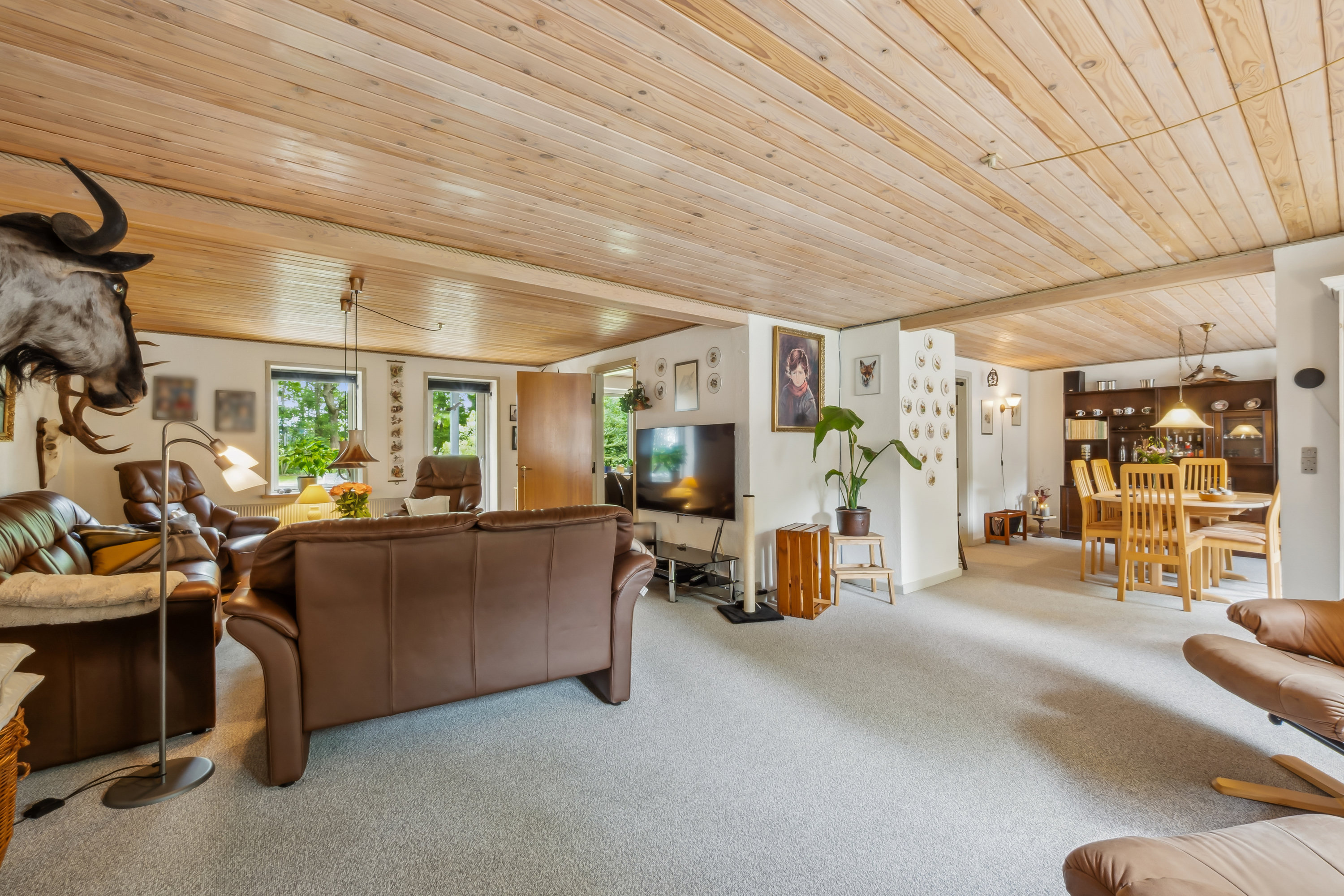 Fremhævet stue billede i fuldskærmstilstand. Billede af Vildmosen 8, Ejstrup, 7860 Spøttrup