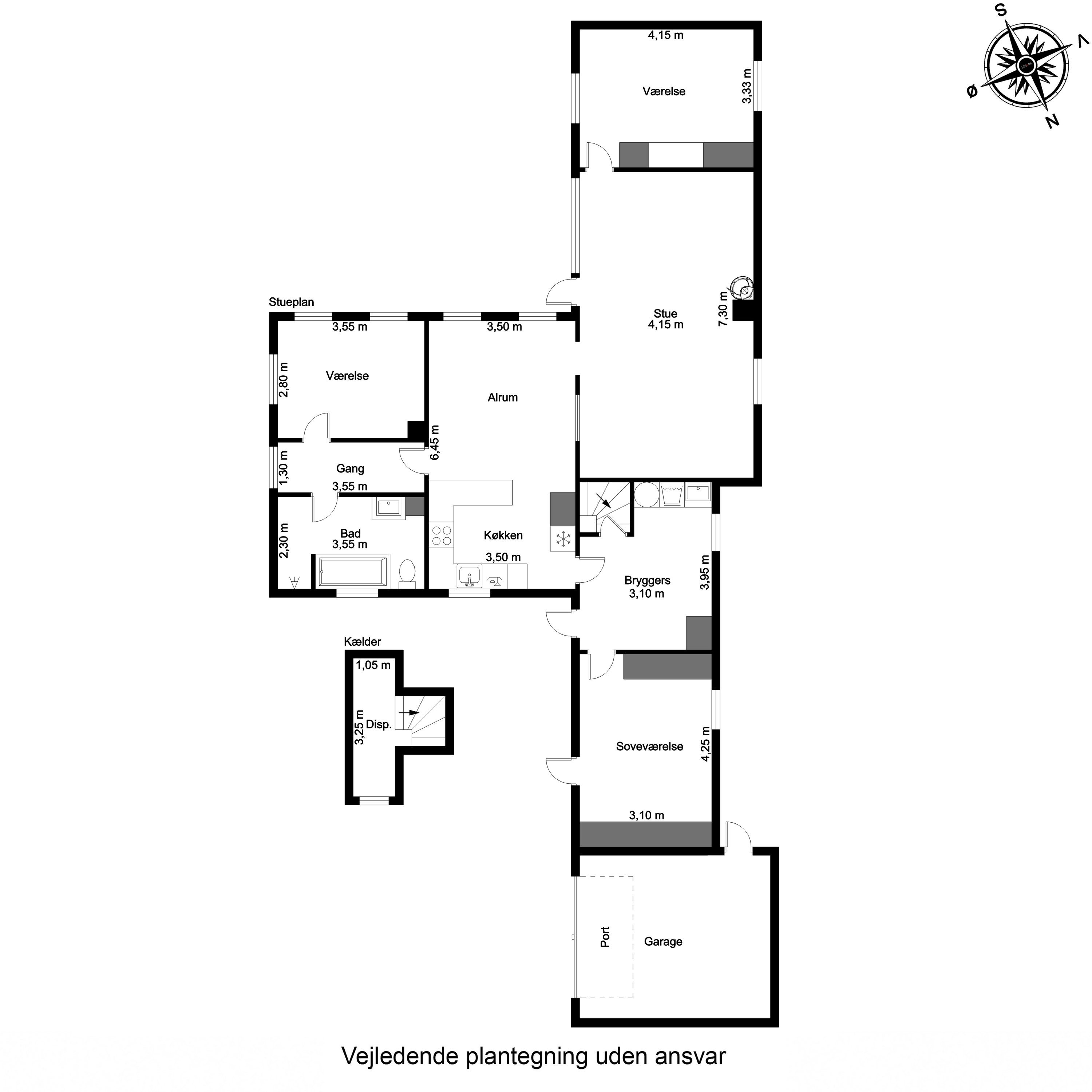 Plantegninger billede af Nybølvej 16, Vejlby, 5500 Middelfart