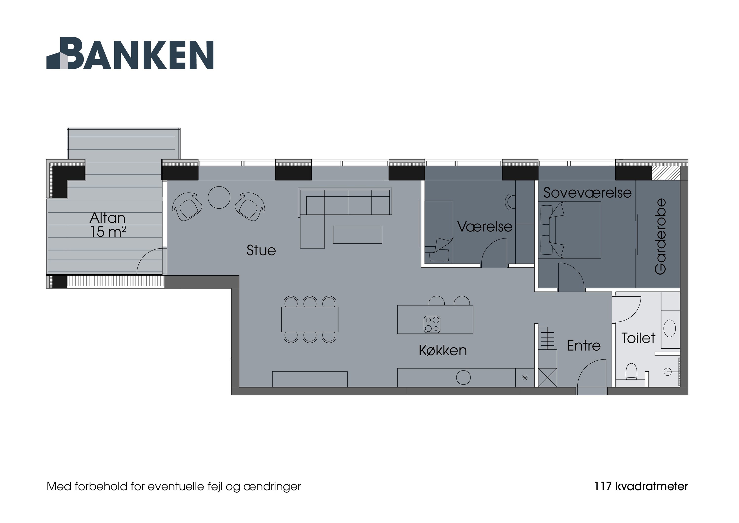Plantegninger billede af Torvegade 1, 1. 1., 7800 Skive