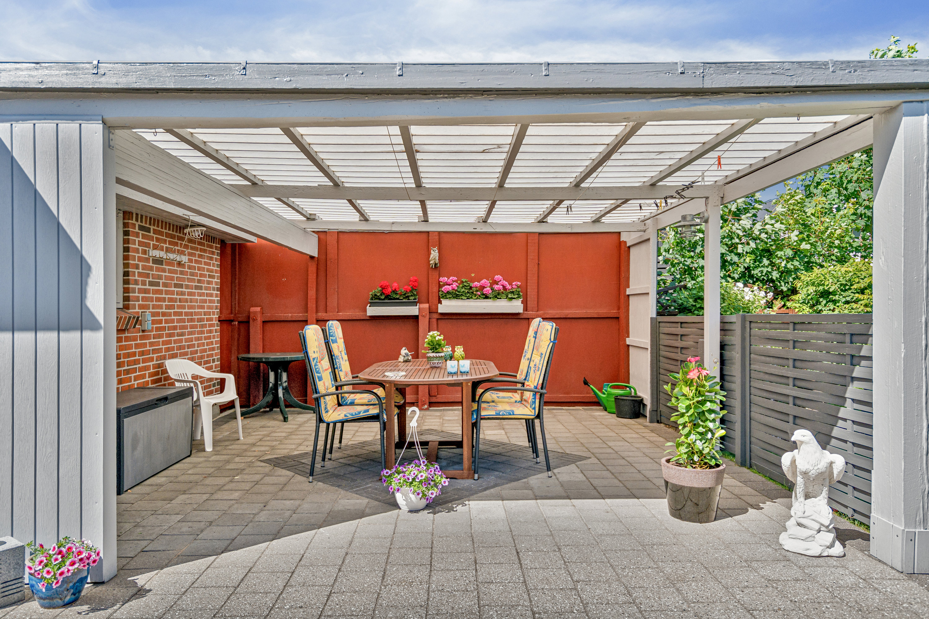 Fremhævet terrasse billede i fuldskærmstilstand. Billede af Parallelvej 20, 9982 Ålbæk