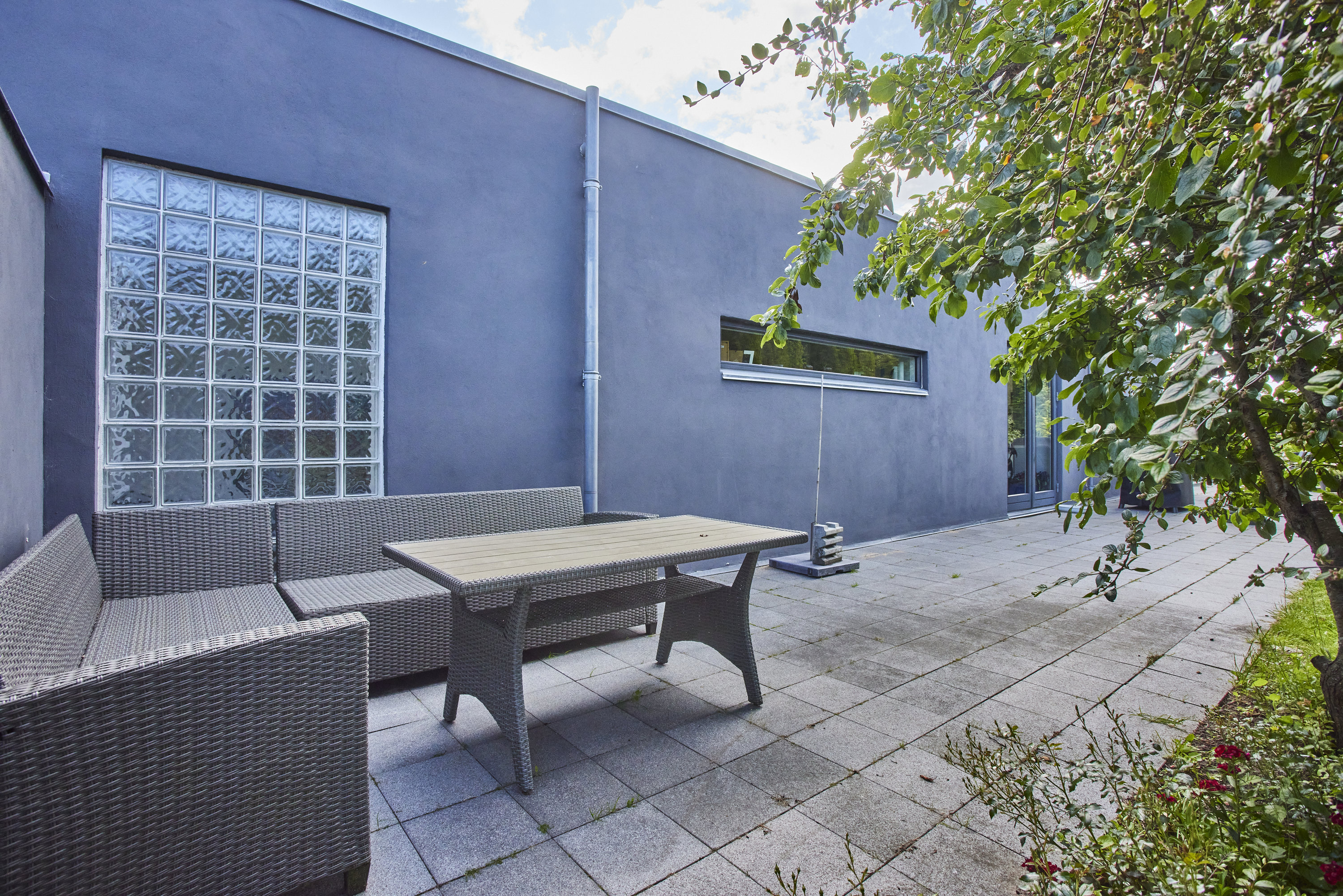 Fremhævet terrasse billede i fuldskærmstilstand. Billede af Horsensvej 116, Tebstrup, 8660 Skanderborg