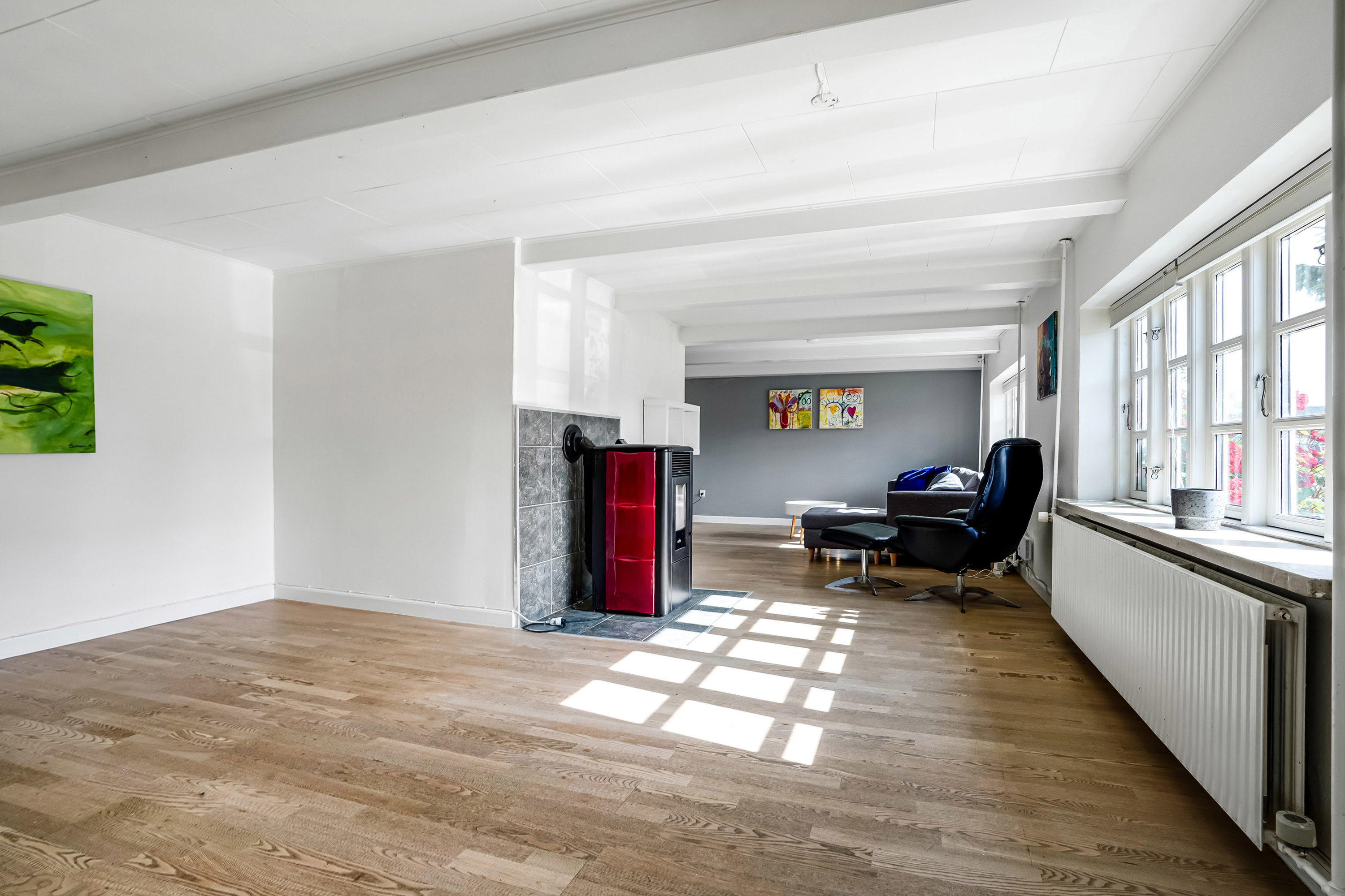 Fremhævet stue billede i fuldskærmstilstand. Billede af Tallerupvej 73C, Tommerup St, 5690 Tommerup