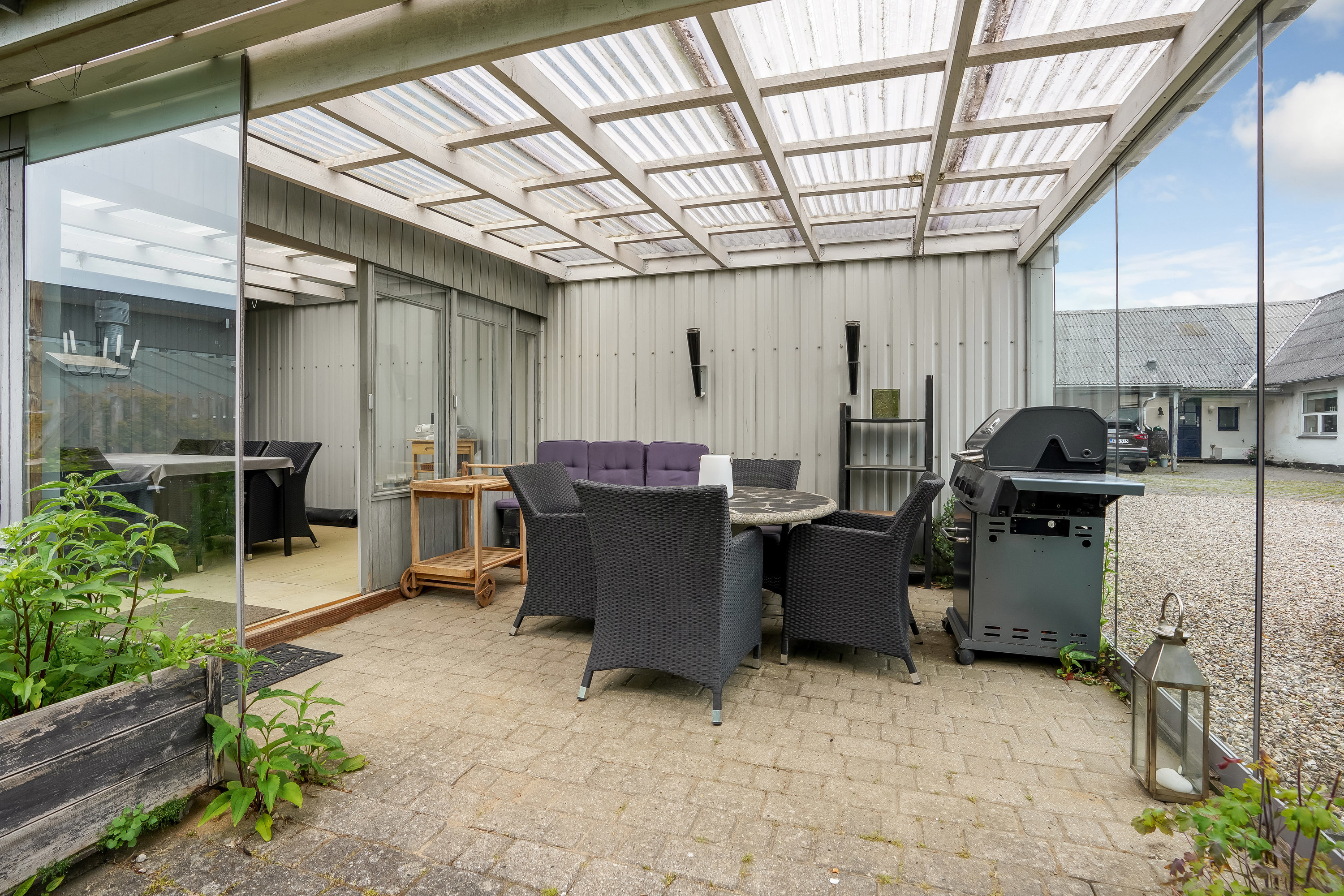 Fremhævet terrasse billede i fuldskærmstilstand. Billede af Bygade 29, 7160 Tørring