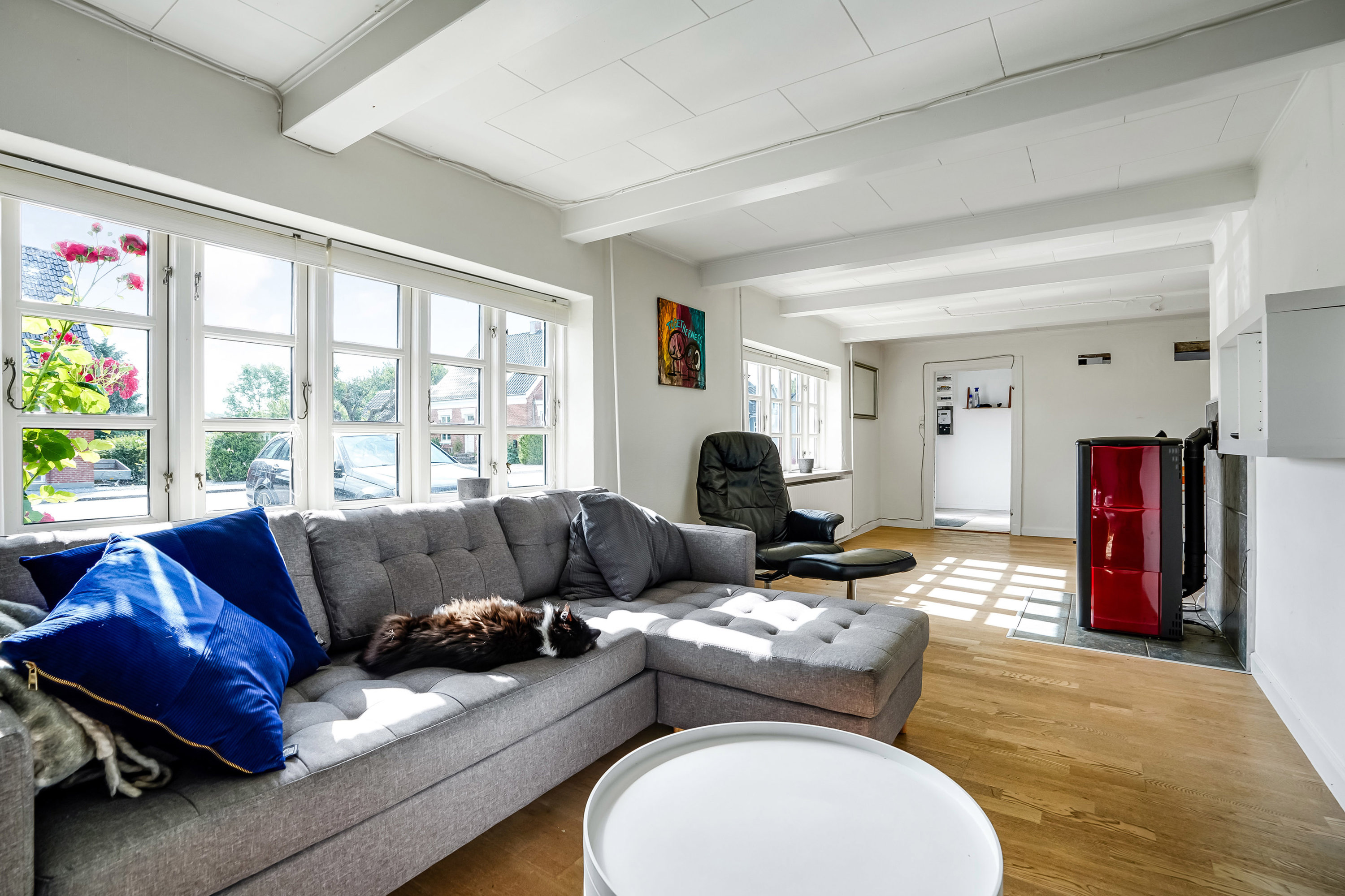 Fremhævet stue billede i fuldskærmstilstand. Billede af Tallerupvej 73C, Tommerup St, 5690 Tommerup