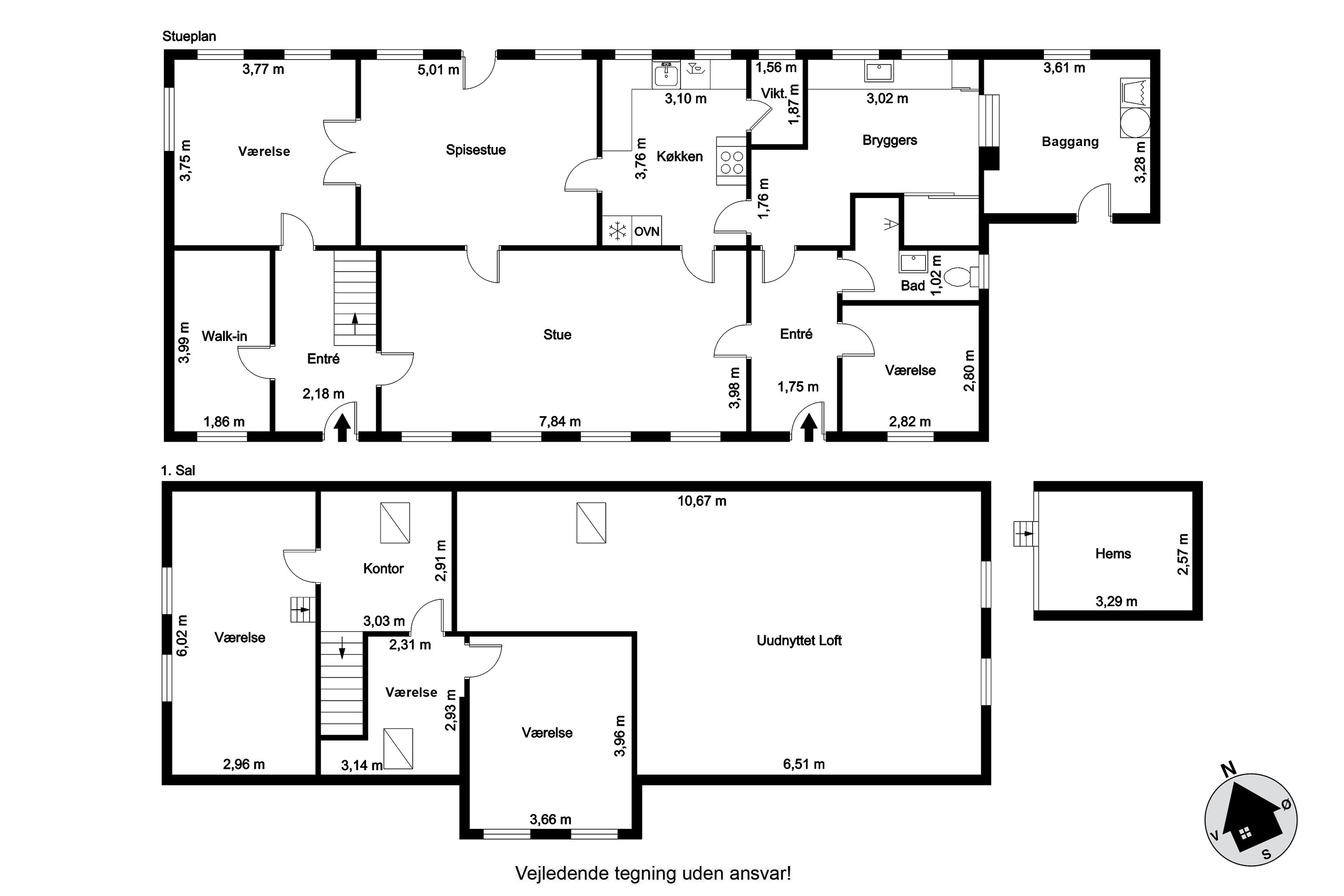 Plantegninger billede af Nørtvedvej 8, 9970 Strandby