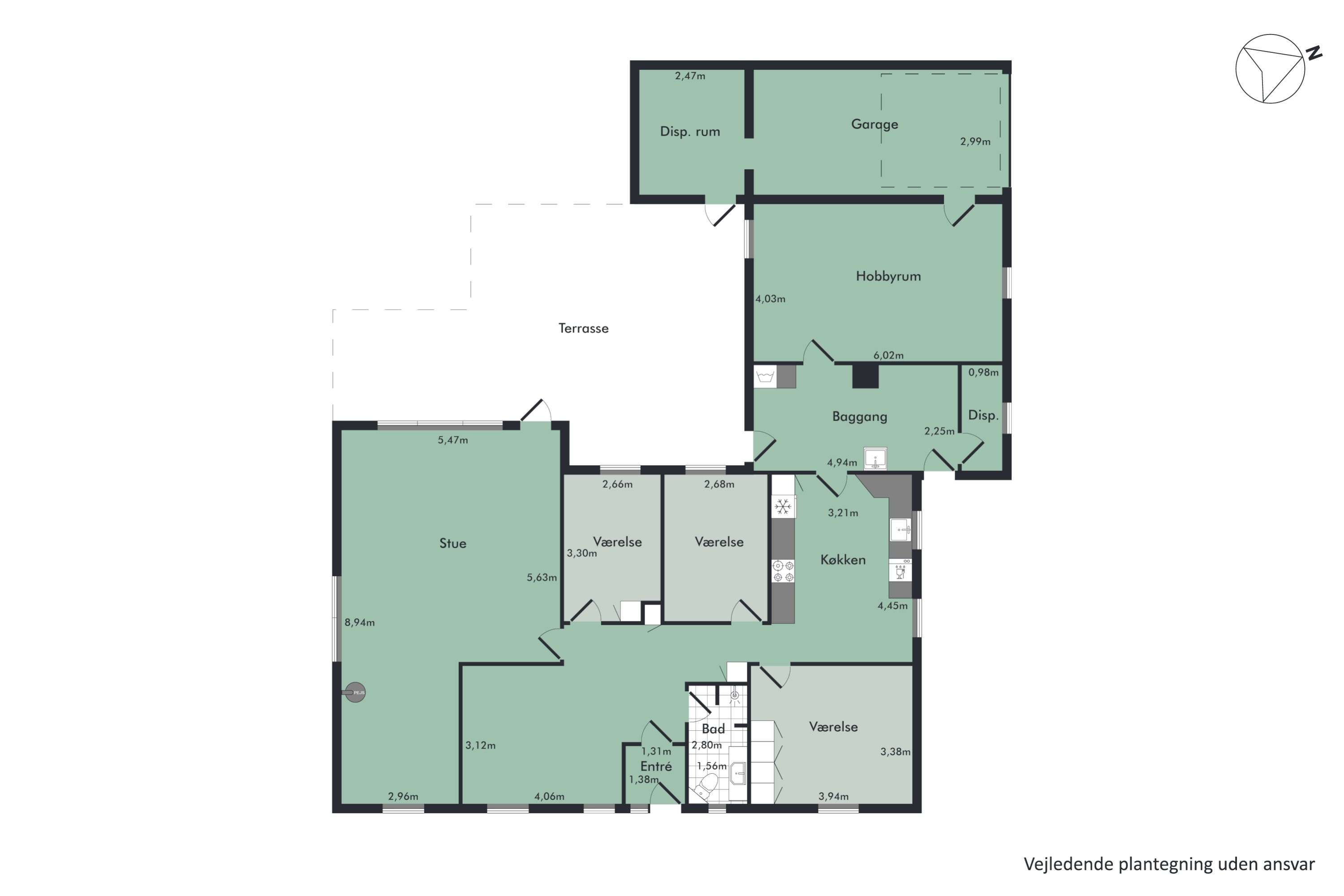 Plantegninger billede af Søndergade 16, Jebjerg, 7870 Roslev