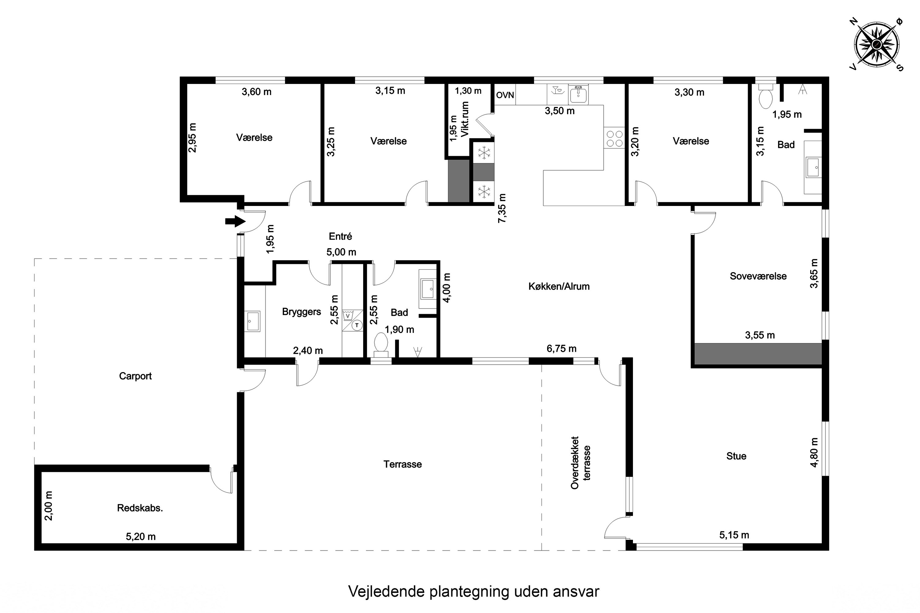 Plantegninger billede af Hønseringen 7, 7190 Billund