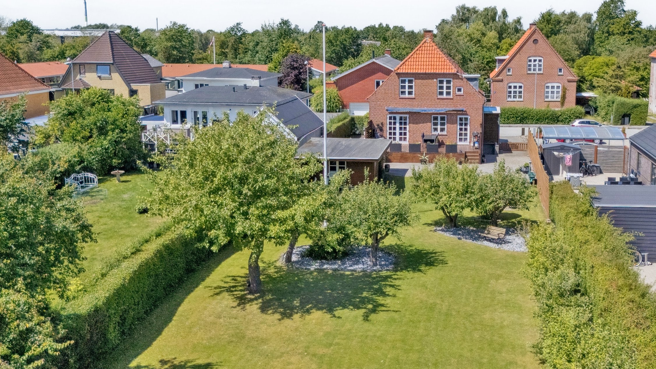 Miniaturebillede 2: set fra haven. Billede af Grønlandsvej 20, 4200 Slagelse