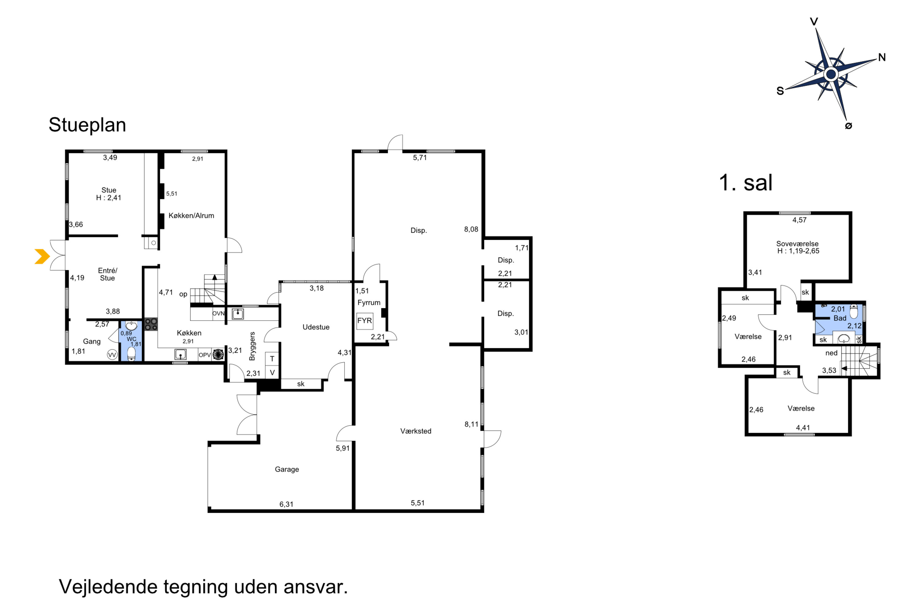 Plantegninger billede af Brydegaardsvej 5, Brydegaard, 5683 Haarby
