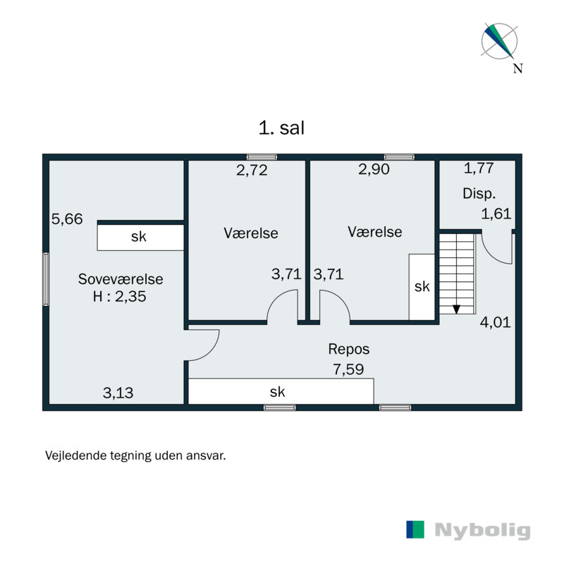 Plantegninger billede af Grønnegade 2, 8350 Hundslund