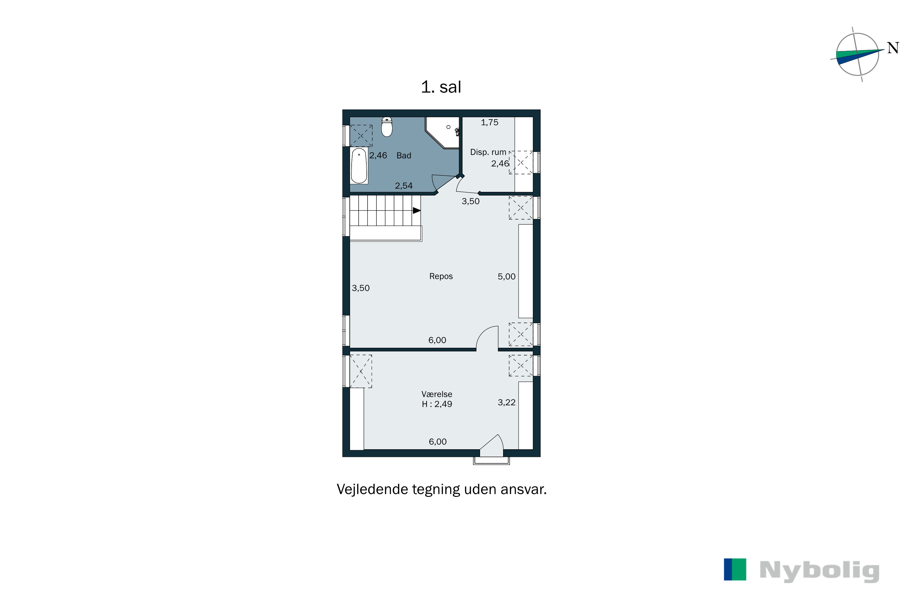 Plantegninger billede af Grønnegade 9A, 2970 Hørsholm