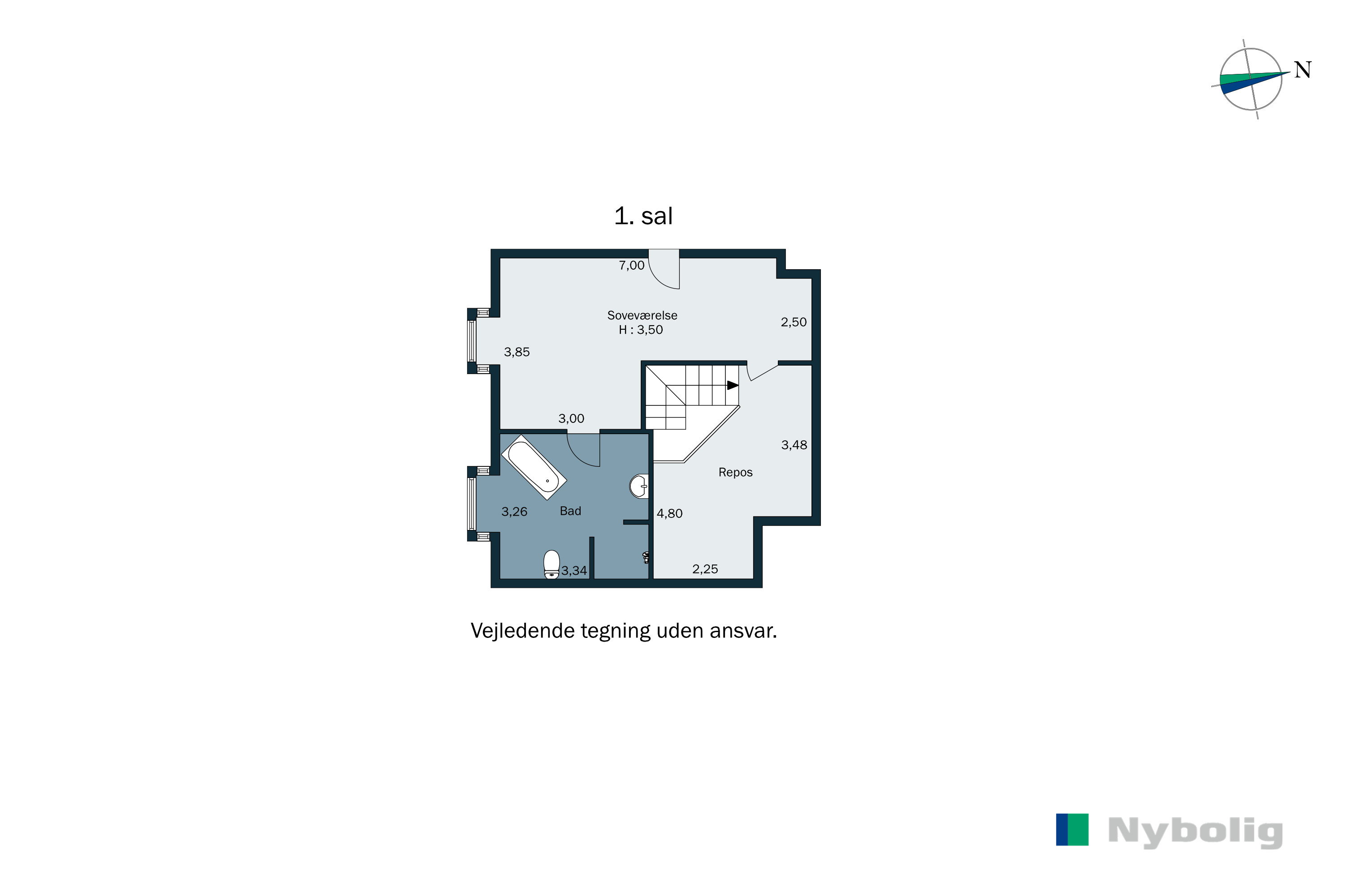Plantegninger billede af Grønnegade 9A, 2970 Hørsholm
