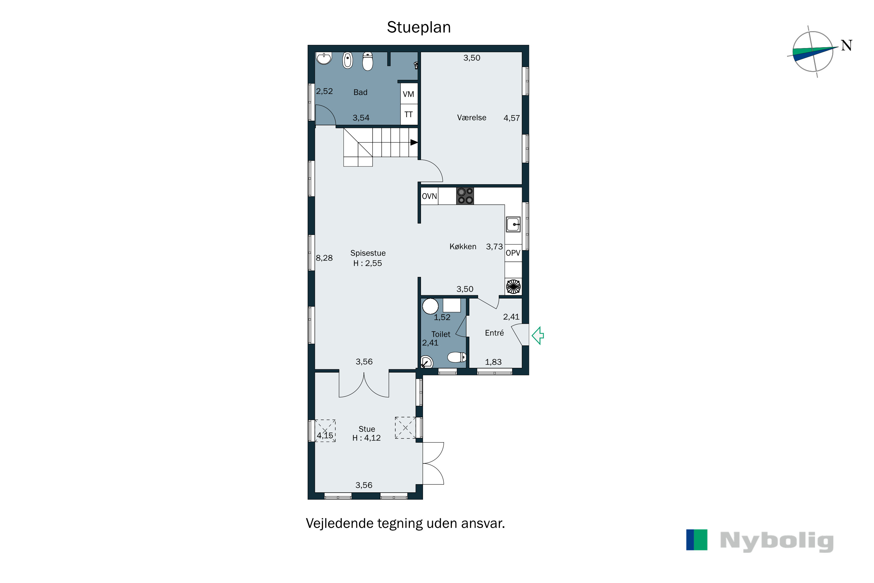 Plantegninger billede af Grønnegade 9A, 2970 Hørsholm