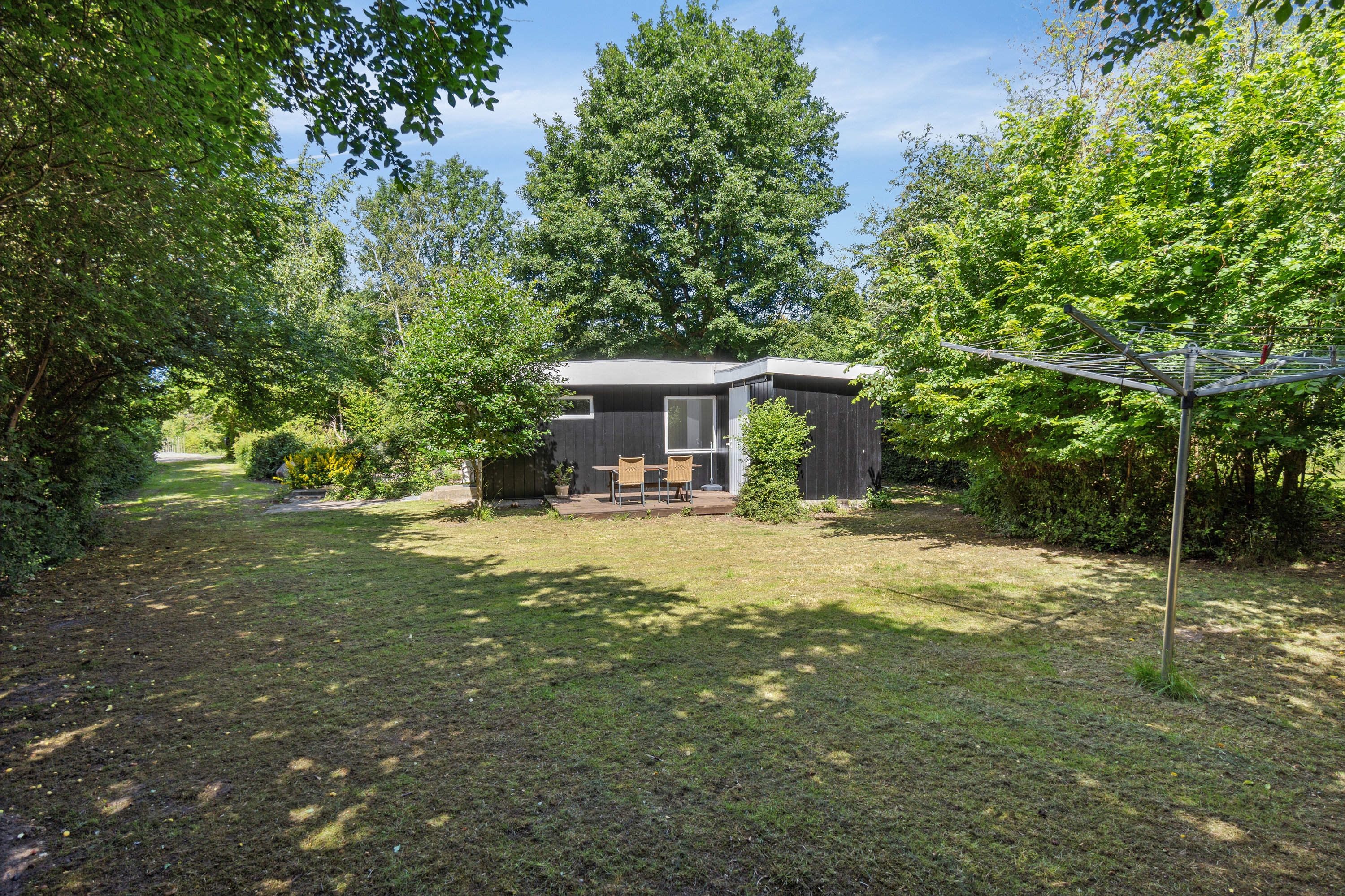 Fremhævet set fra haven billede i fuldskærmstilstand. Billede af Hesselbjergvej 16, Reersø, 4281 Gørlev