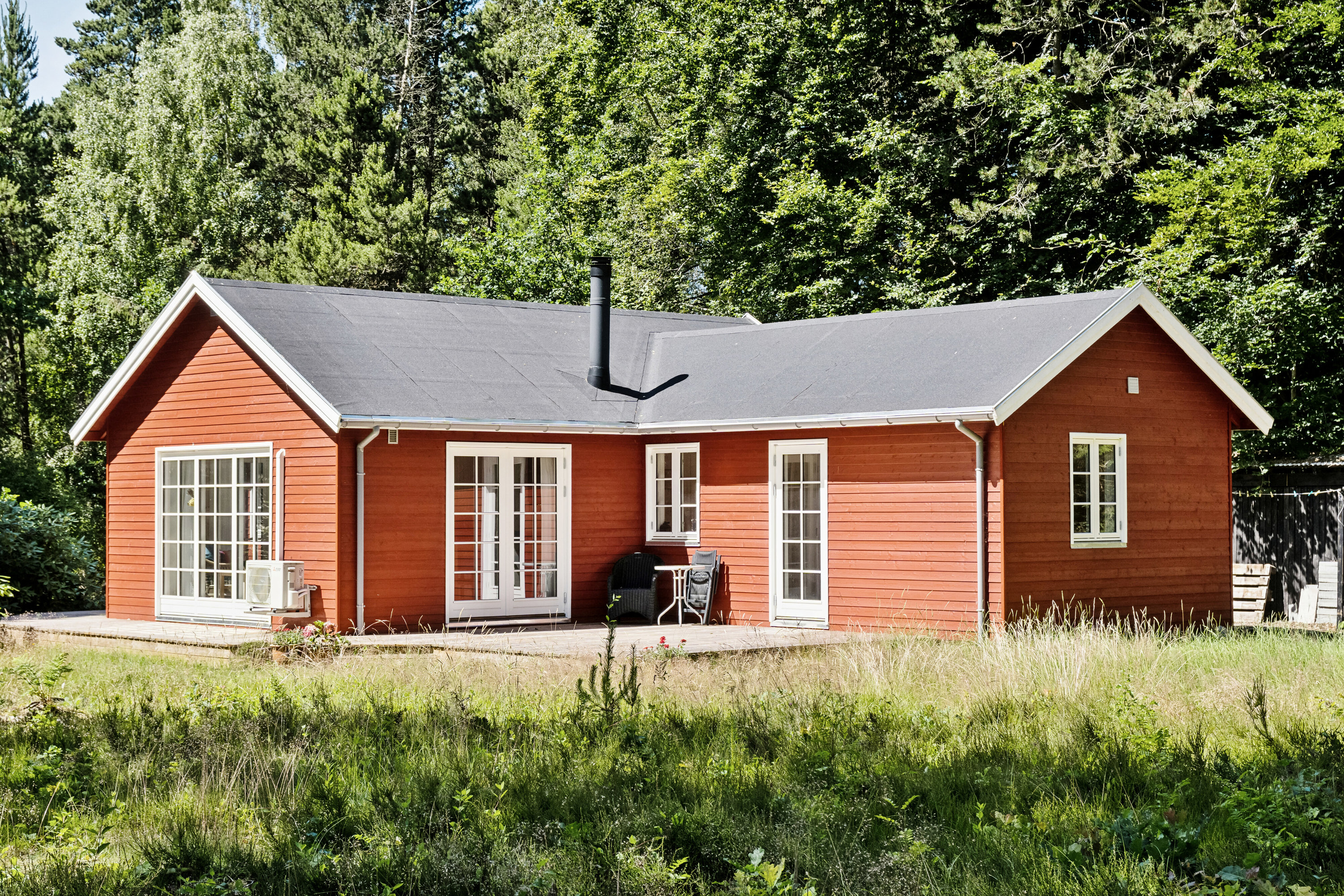 Fremhævet set fra haven billede i fuldskærmstilstand. Billede af Vej 13 Nr 29, Vig Lyng, 4560 Vig