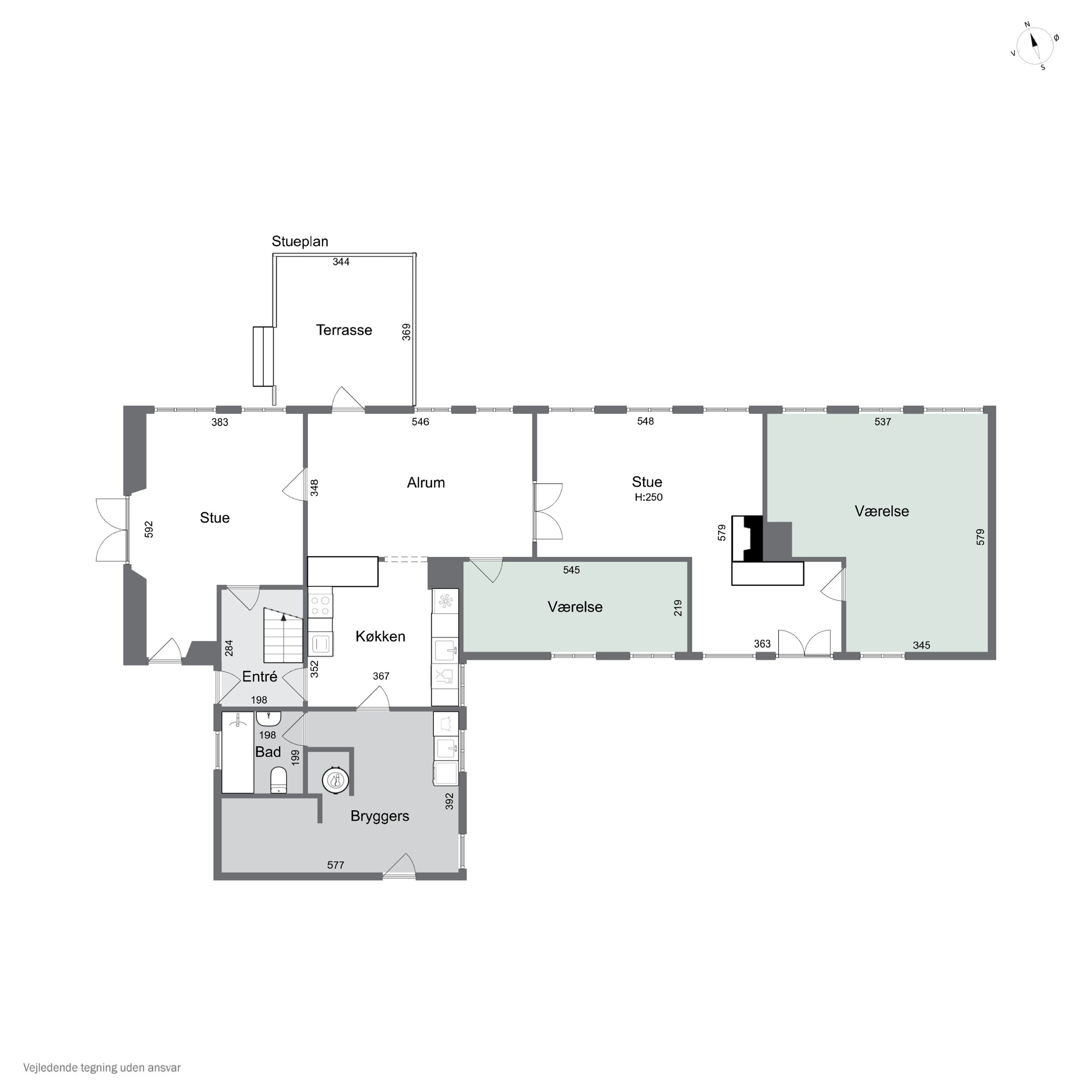 Plantegninger billede af Røbrovej 10, Rø, 3760 Gudhjem