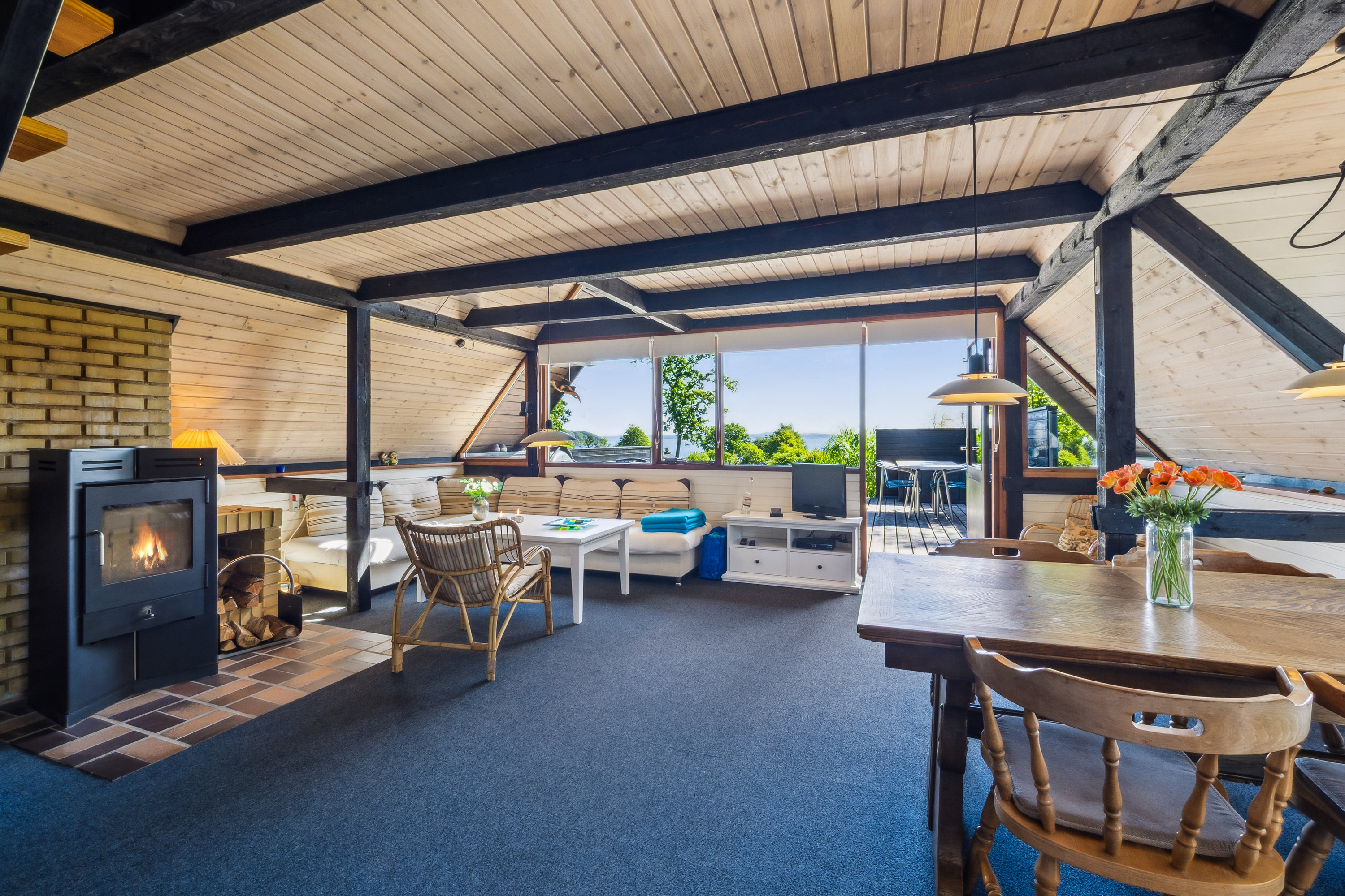 Fremhævet stue billede i fuldskærmstilstand. Billede af Astrup Vig 83, Astrup Vig, 7870 Roslev