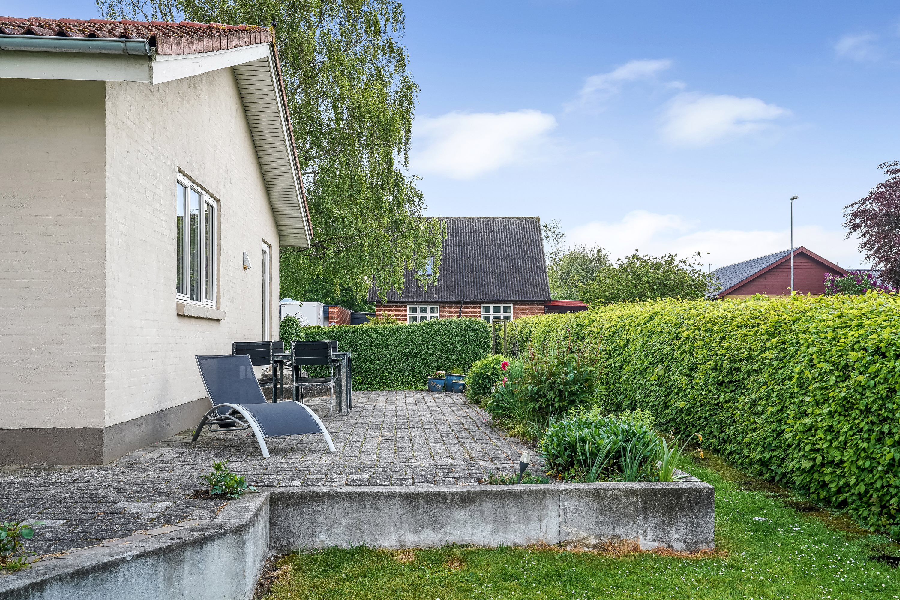 Fremhævet terrasse billede i fuldskærmstilstand. Billede af Vindelevvej 13, Vindelev, 7300 Jelling