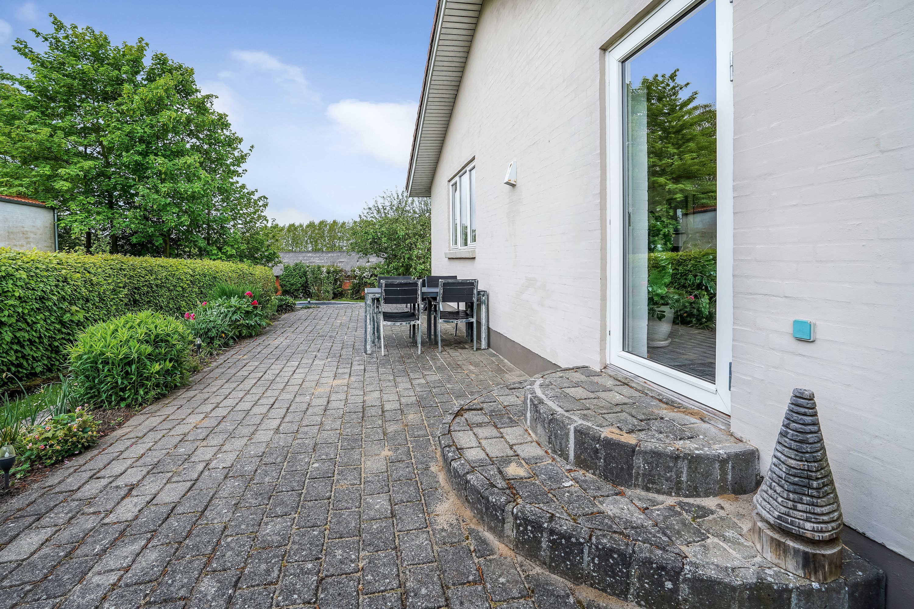 Fremhævet terrasse billede i fuldskærmstilstand. Billede af Vindelevvej 13, Vindelev, 7300 Jelling