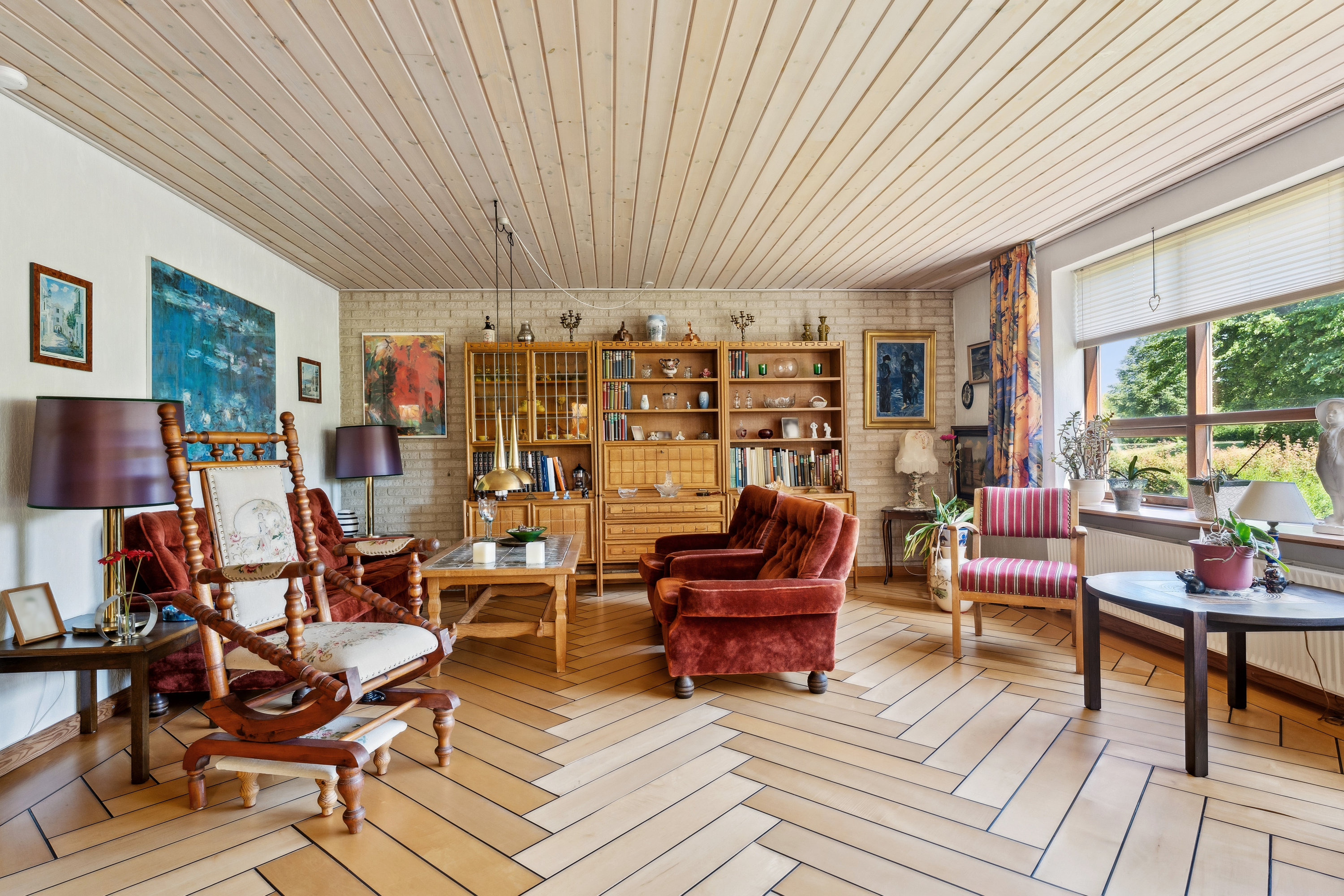 Fremhævet stue billede i fuldskærmstilstand. Billede af Lærkevej 15, 8850 Bjerringbro