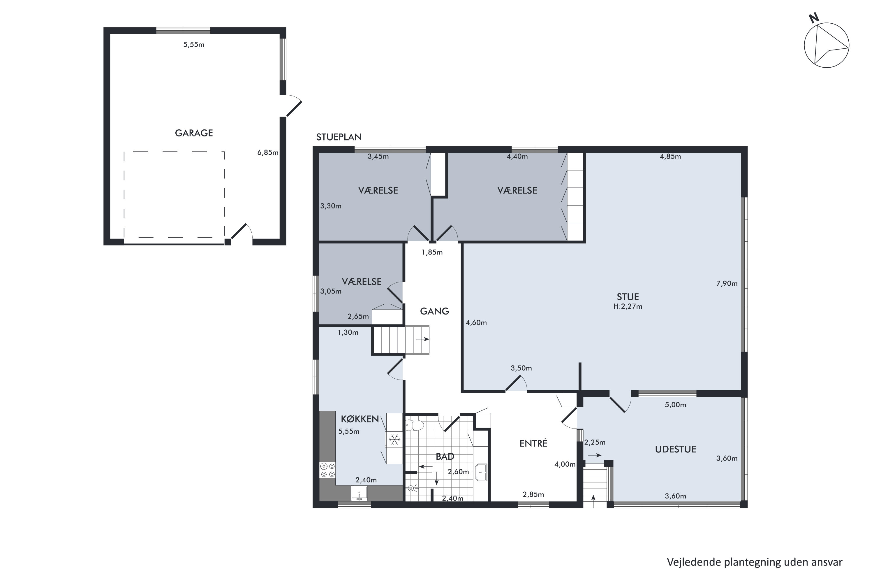 Plantegninger billede af Lærkevej 15, 8850 Bjerringbro