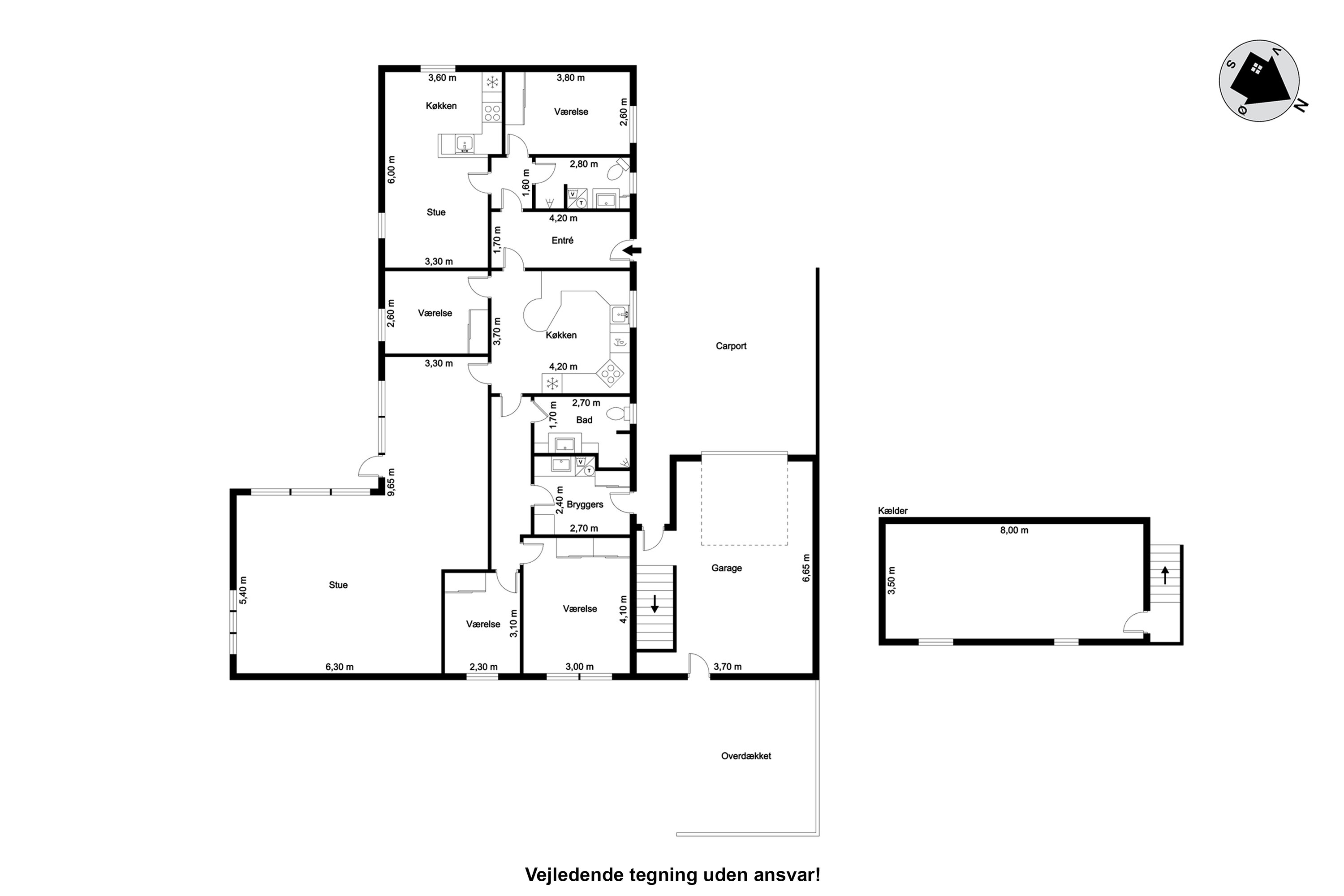 Plantegninger billede af Uglevej 2, 6900 Skjern