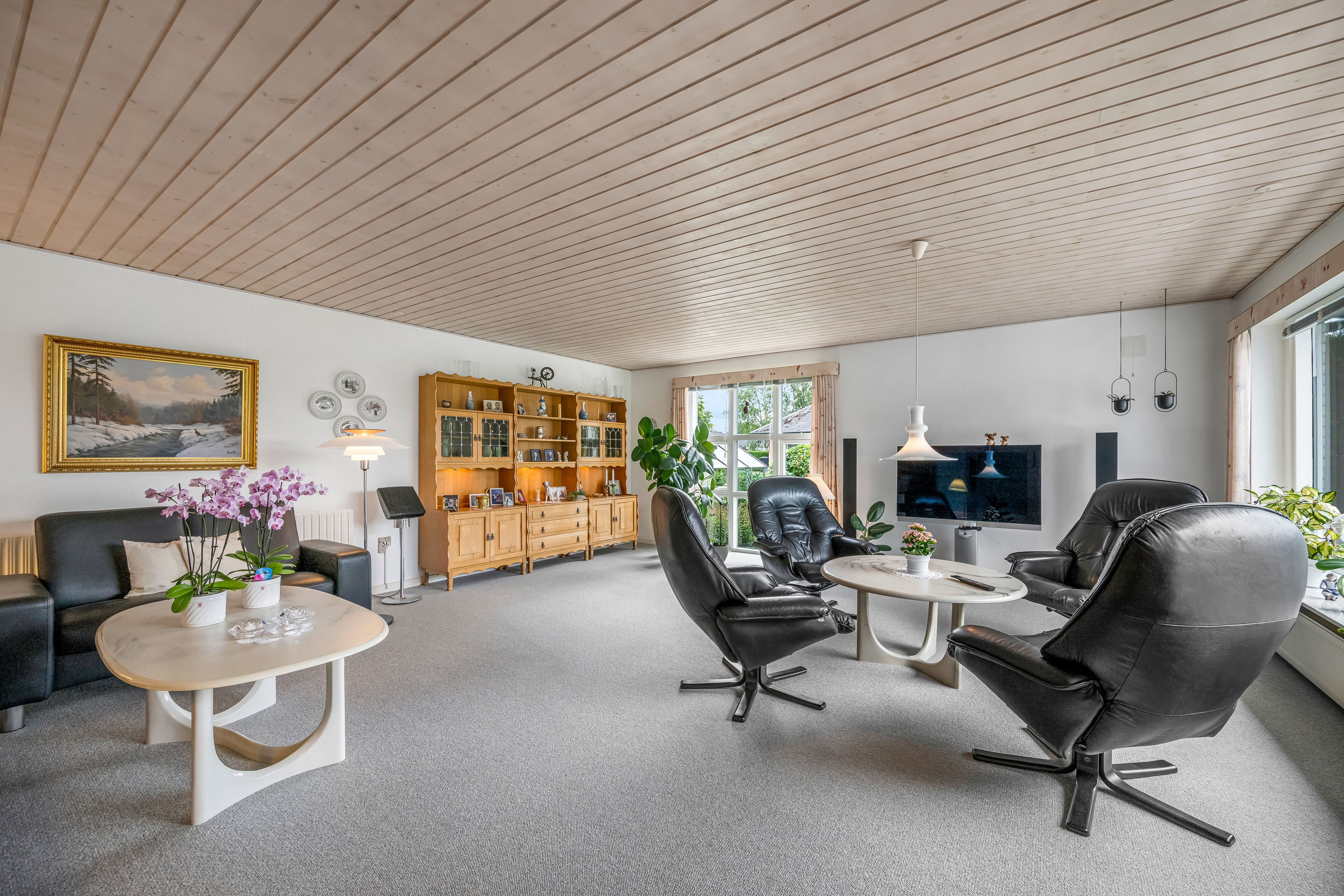 Fremhævet stue billede i fuldskærmstilstand. Billede af Uglevej 2, 6900 Skjern